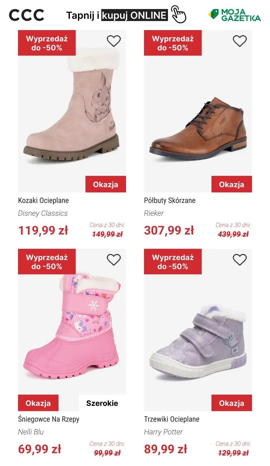 gazetka promocyjna CCC Rabaty do 50% na Mikołajki! - Strona 13