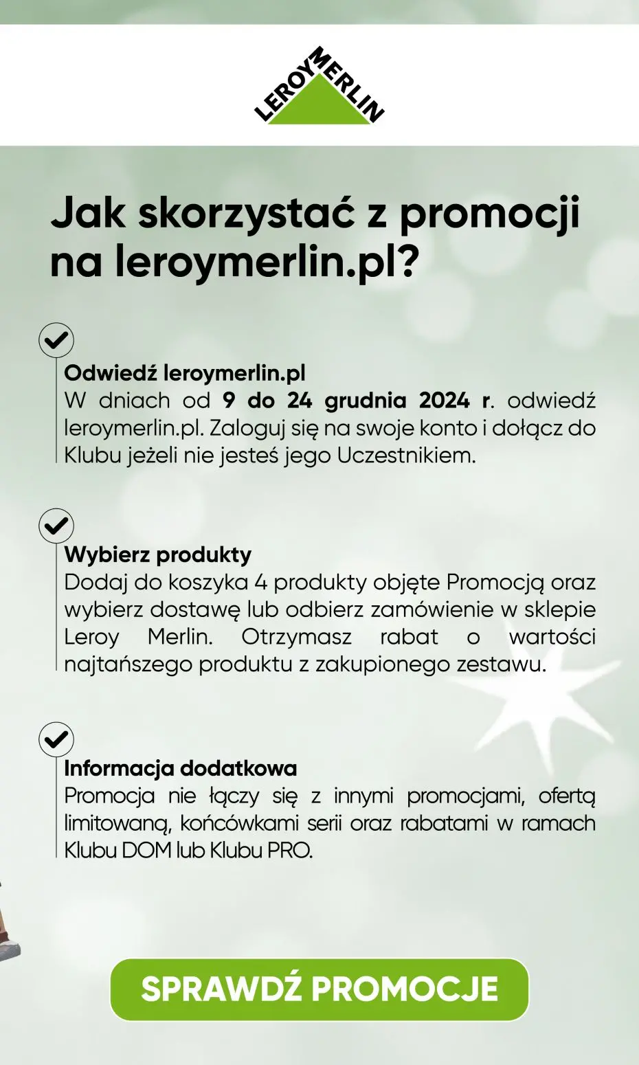 gazetka promocyjna Leroy Merlin Udekoruj dom na święta! Ozdoby, bombki i oświetlenie- kup 4 zapłać za 3!! - Strona 2