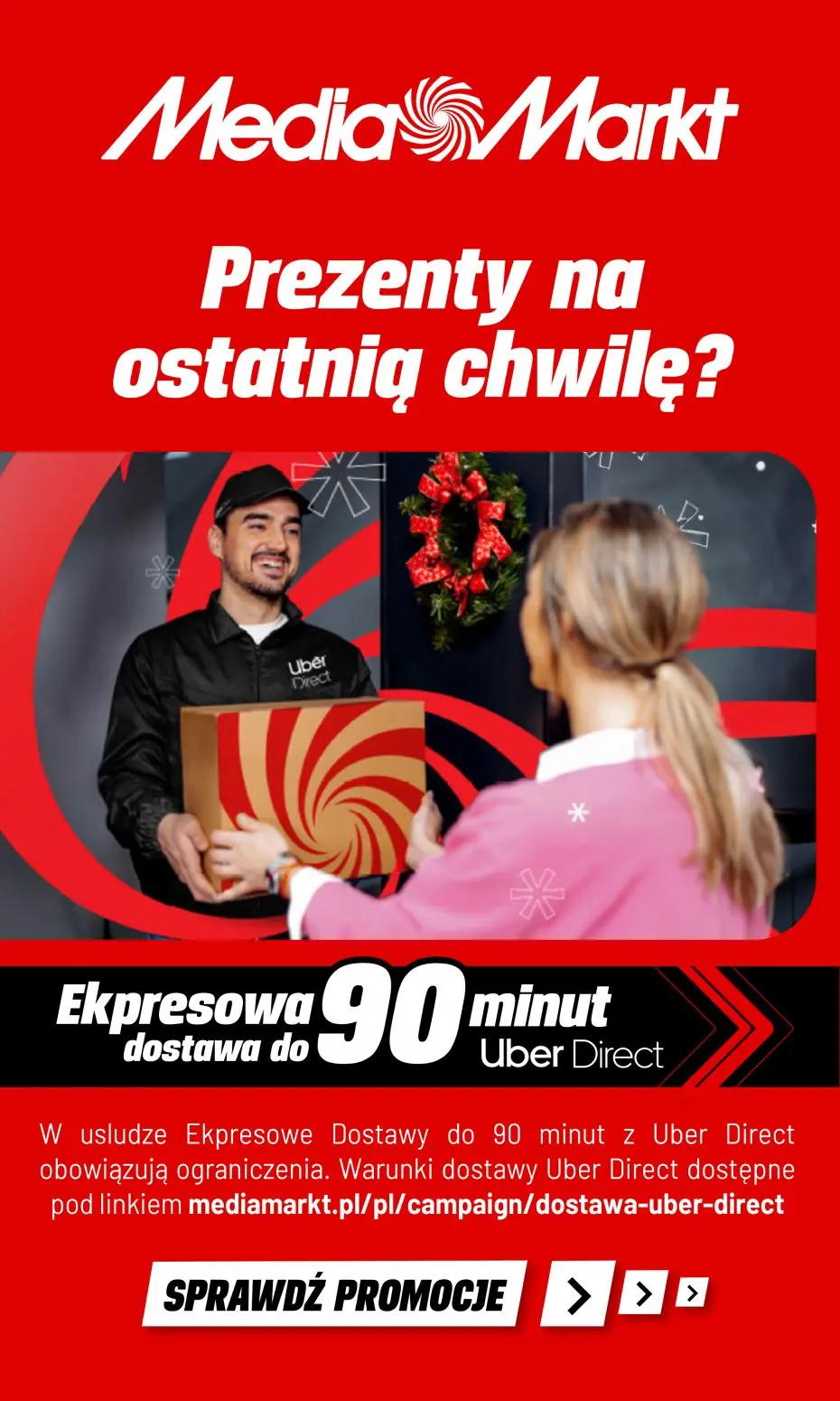 gazetka promocyjna Media Markt Prezenty na ostatnią chwilę? Ekspresowa dostawa do 90 minut!!! - Strona 1