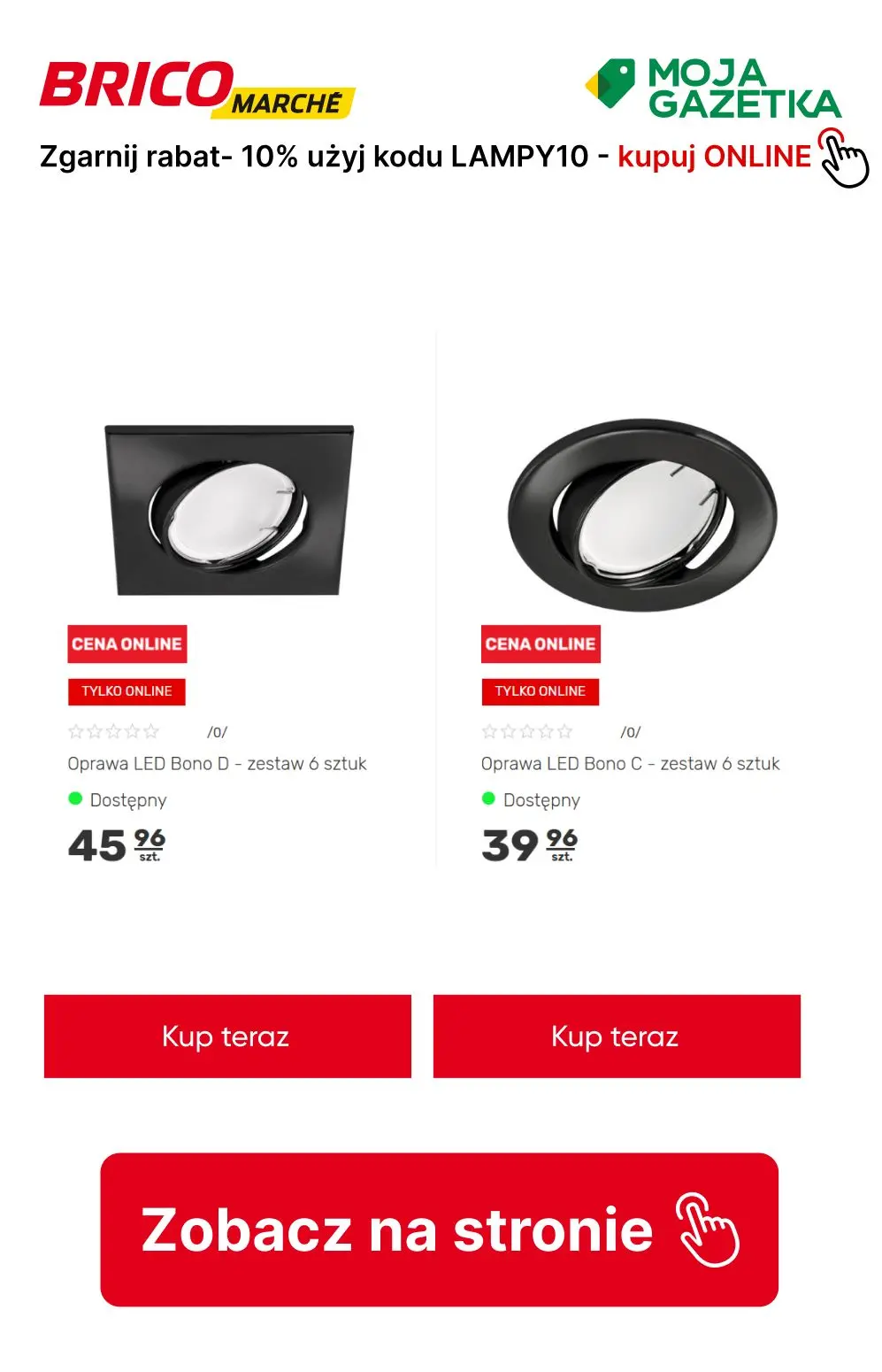 gazetka promocyjna BRICOMARCHE -10% na oświetlenie, Kup lampy z RABATEM! - Strona 12