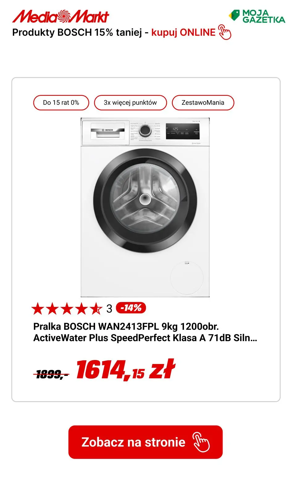 gazetka promocyjna Media Markt Kupuj produkty Bosh do 15% TANIEJ!!! - Strona 2