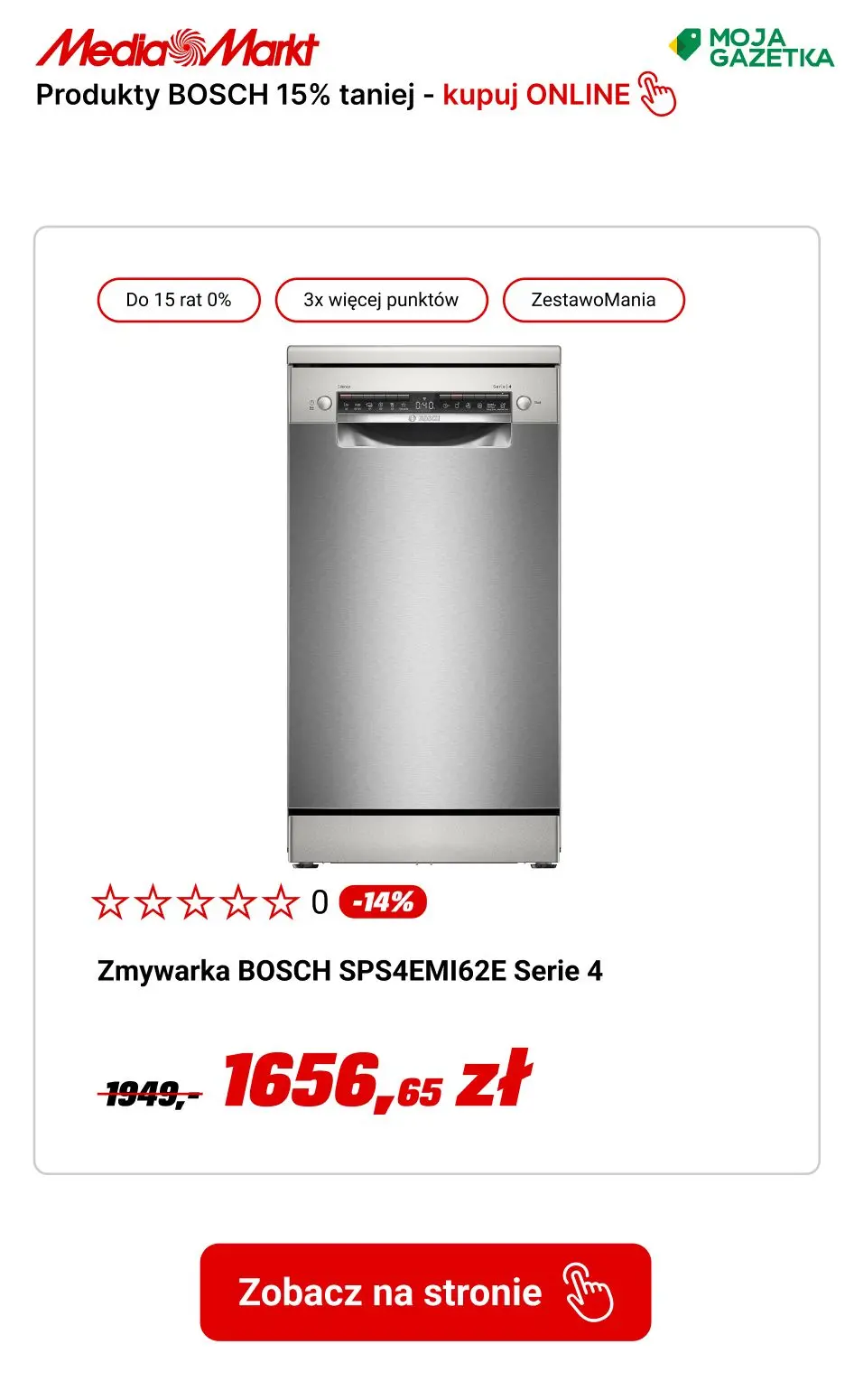 gazetka promocyjna Media Markt Kupuj produkty Bosh do 15% TANIEJ!!! - Strona 3