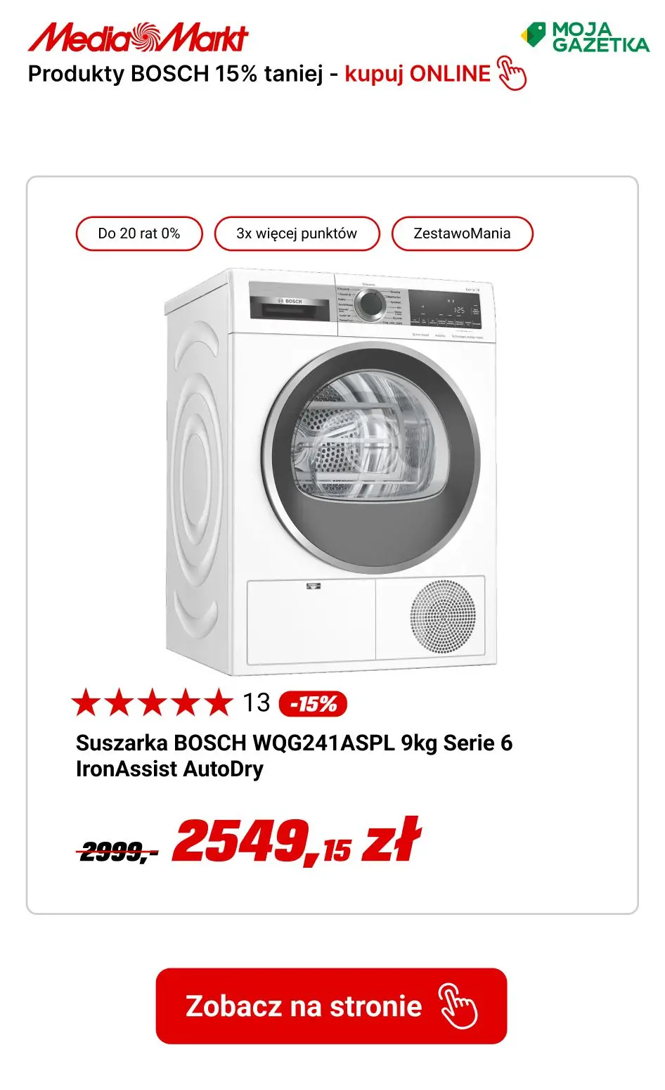 gazetka promocyjna Media Markt Kupuj produkty Bosh do 15% TANIEJ!!! - Strona 4