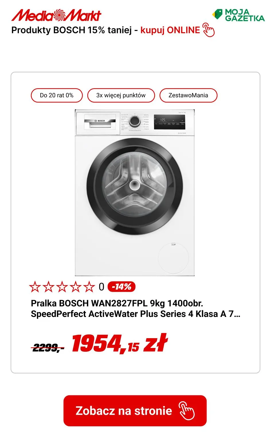 gazetka promocyjna Media Markt Kupuj produkty Bosh do 15% TANIEJ!!! - Strona 5