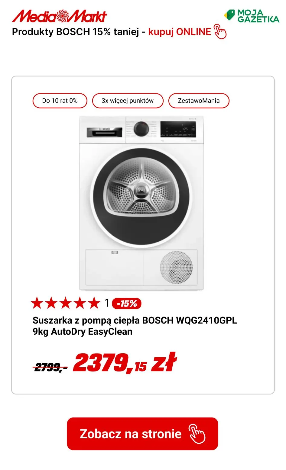 gazetka promocyjna Media Markt Kupuj produkty Bosh do 15% TANIEJ!!! - Strona 6