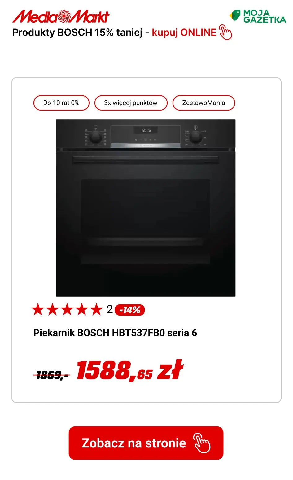 gazetka promocyjna Media Markt Kupuj produkty Bosh do 15% TANIEJ!!! - Strona 7