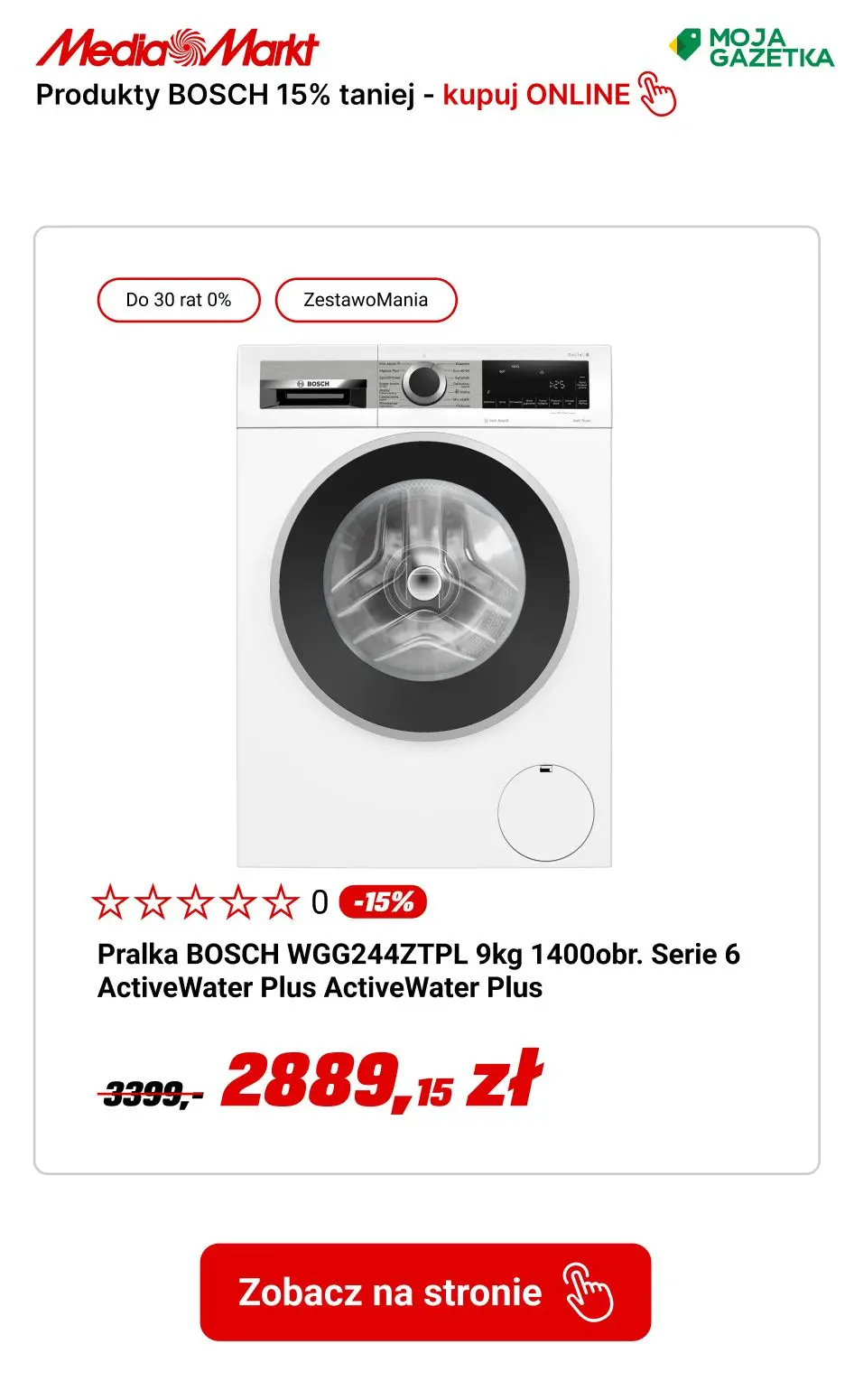 gazetka promocyjna Media Markt Kupuj produkty Bosh do 15% TANIEJ!!! - Strona 11