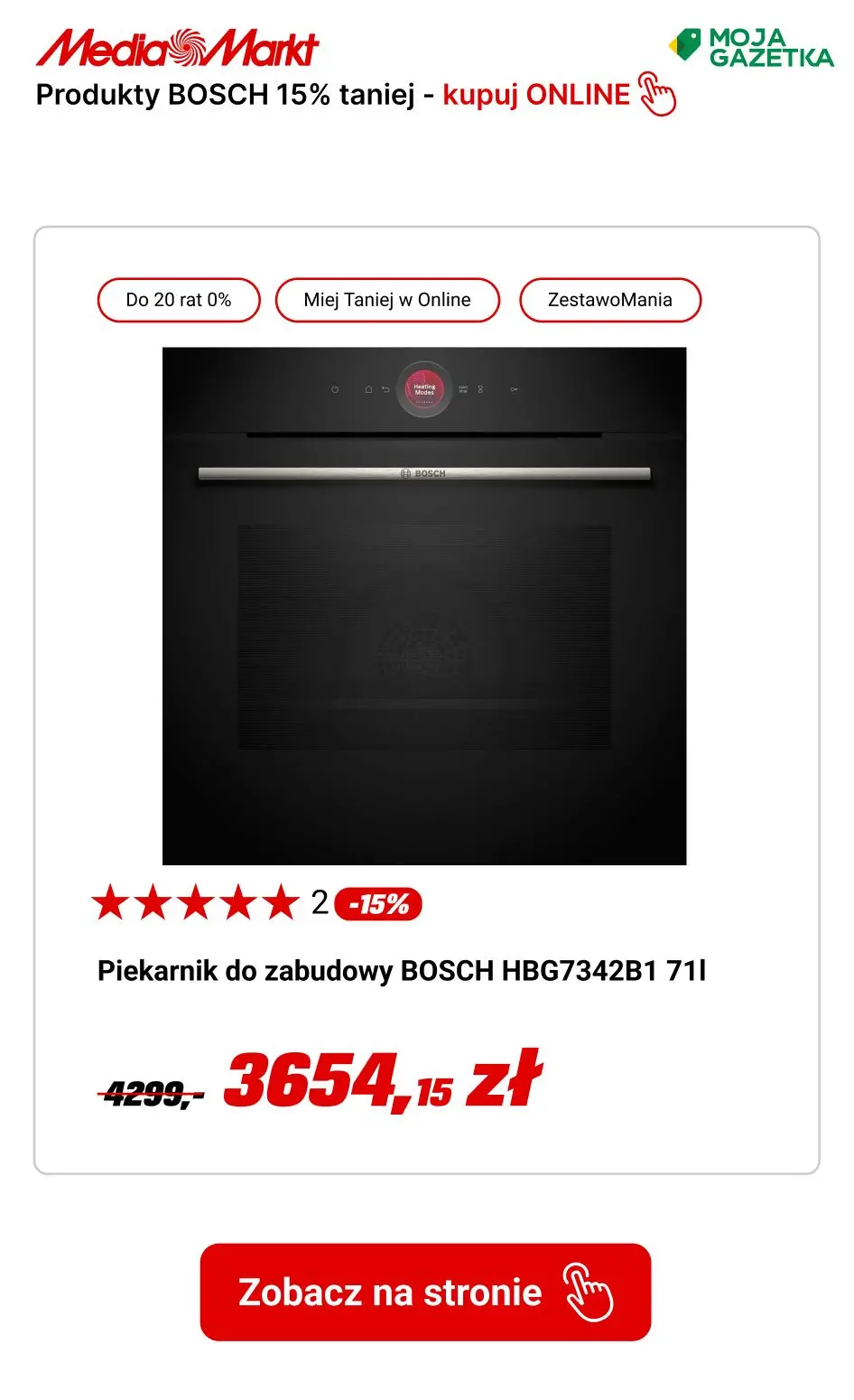 gazetka promocyjna Media Markt Kupuj produkty Bosh do 15% TANIEJ!!! - Strona 18