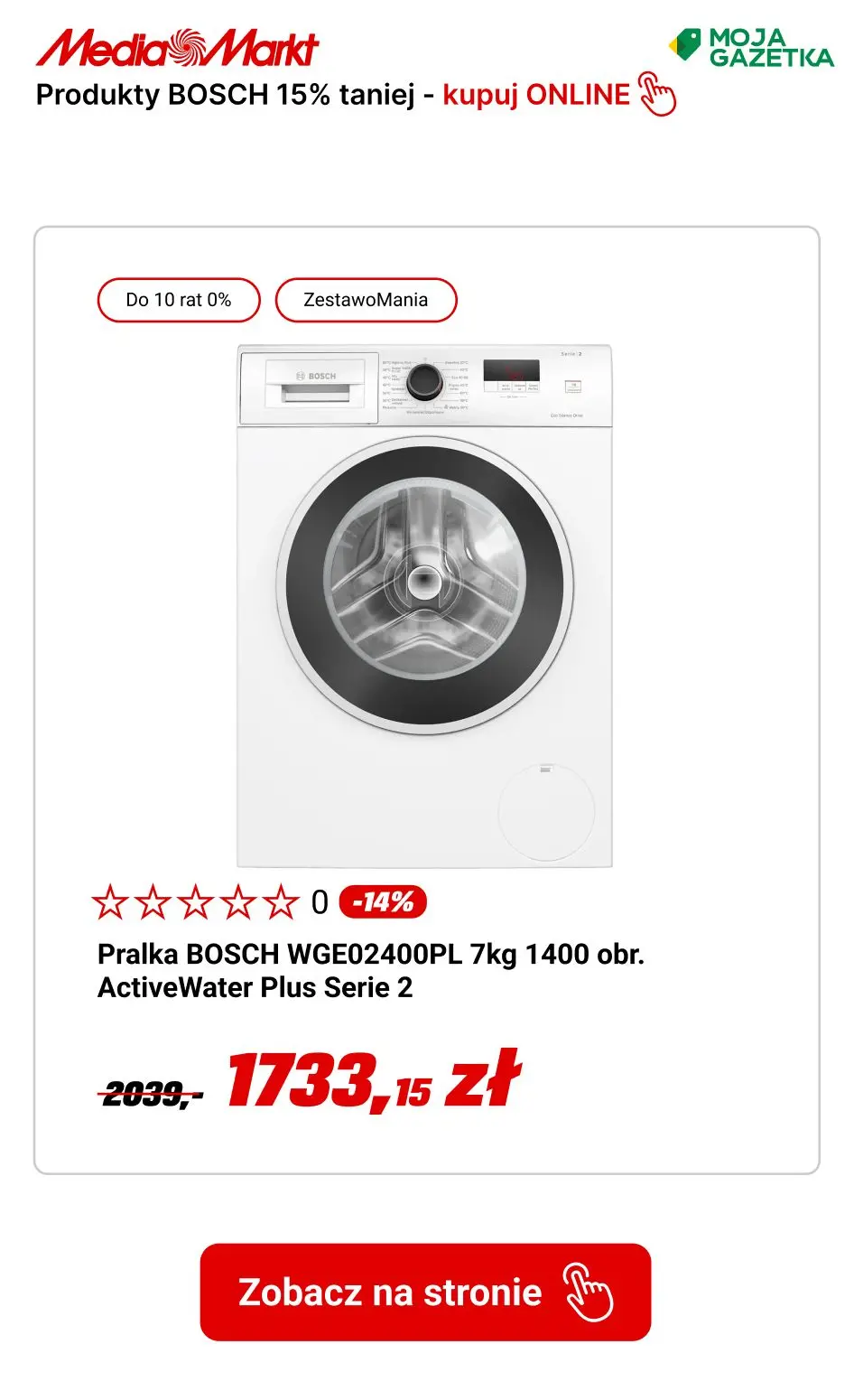 gazetka promocyjna Media Markt Kupuj produkty Bosh do 15% TANIEJ!!! - Strona 19