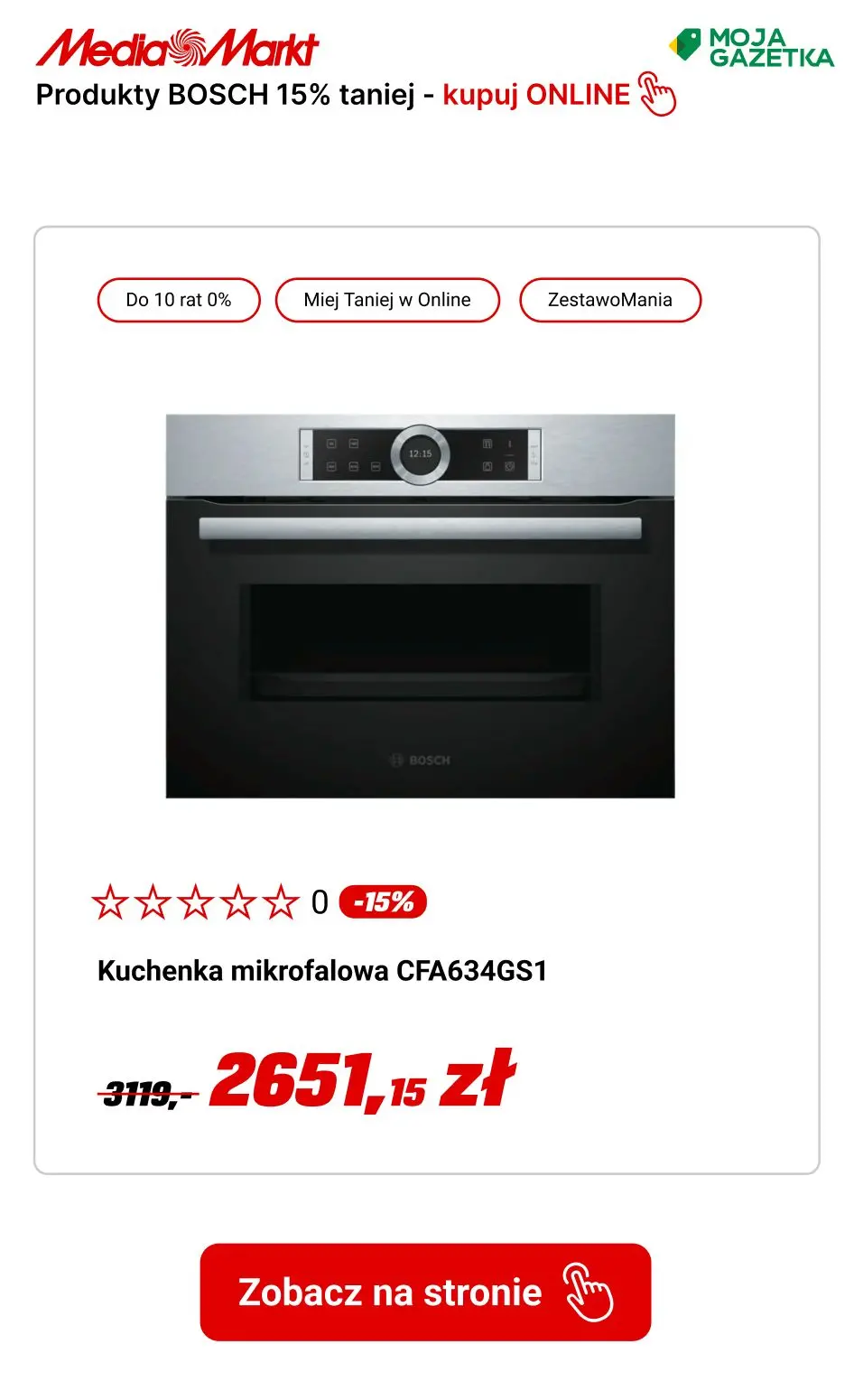 gazetka promocyjna Media Markt Kupuj produkty Bosh do 15% TANIEJ!!! - Strona 29