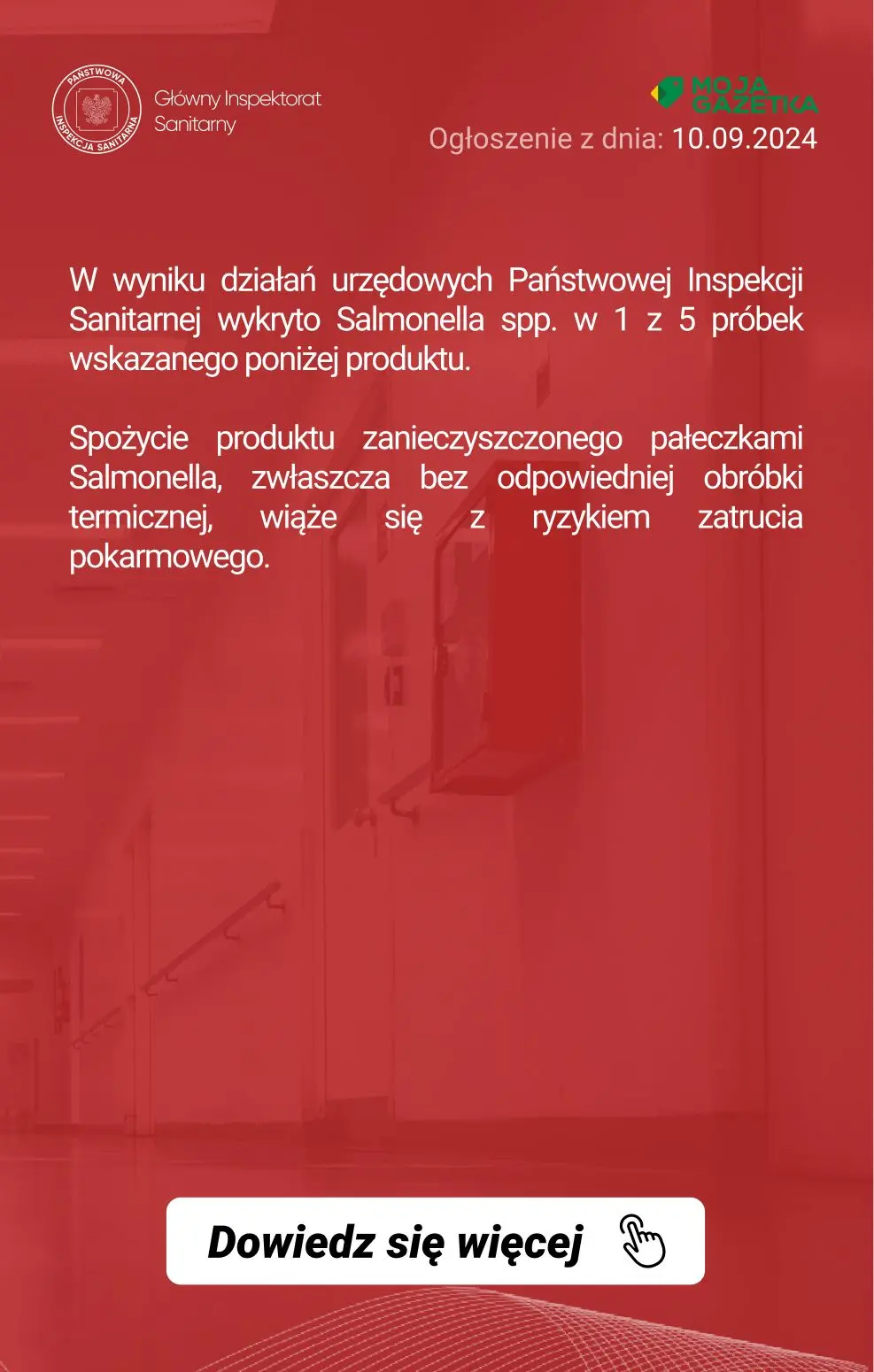 gazetka promocyjna Ostrzeżenia i alerty Wykrycie obecności bakterii Salmonella spp. w partii jaj - Strona 2