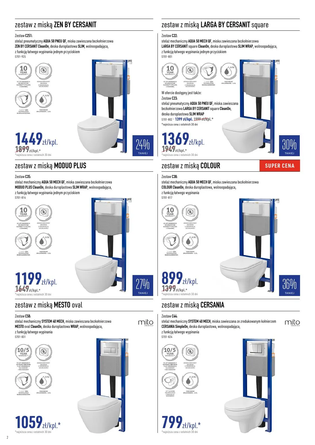 gazetka promocyjna Cersanit Moc promocji - Strona 2