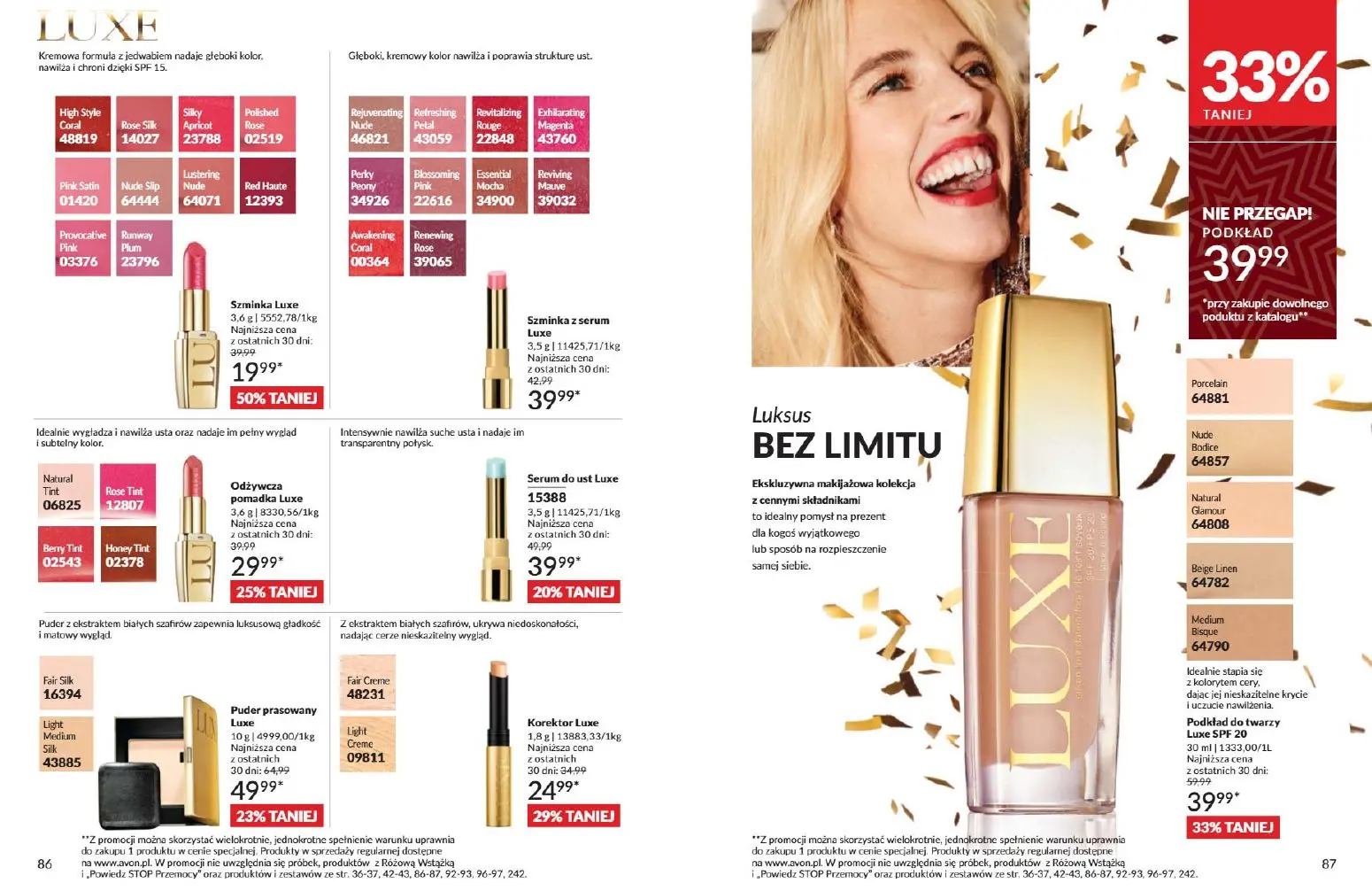 gazetka promocyjna AVON W te Święta poczuj radość dawania - Strona 44