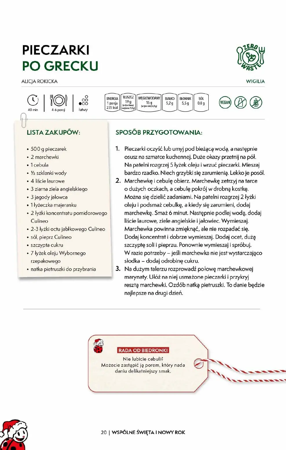 gazetka promocyjna Biedronka Czas na wspólne Święta i Nowy Rok - Strona 20