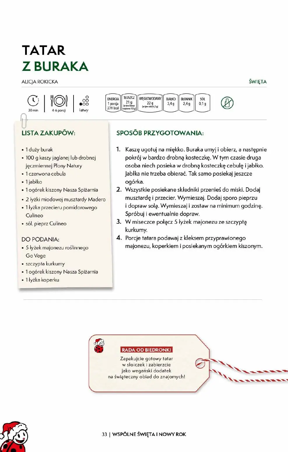 gazetka promocyjna Biedronka Czas na wspólne Święta i Nowy Rok - Strona 33