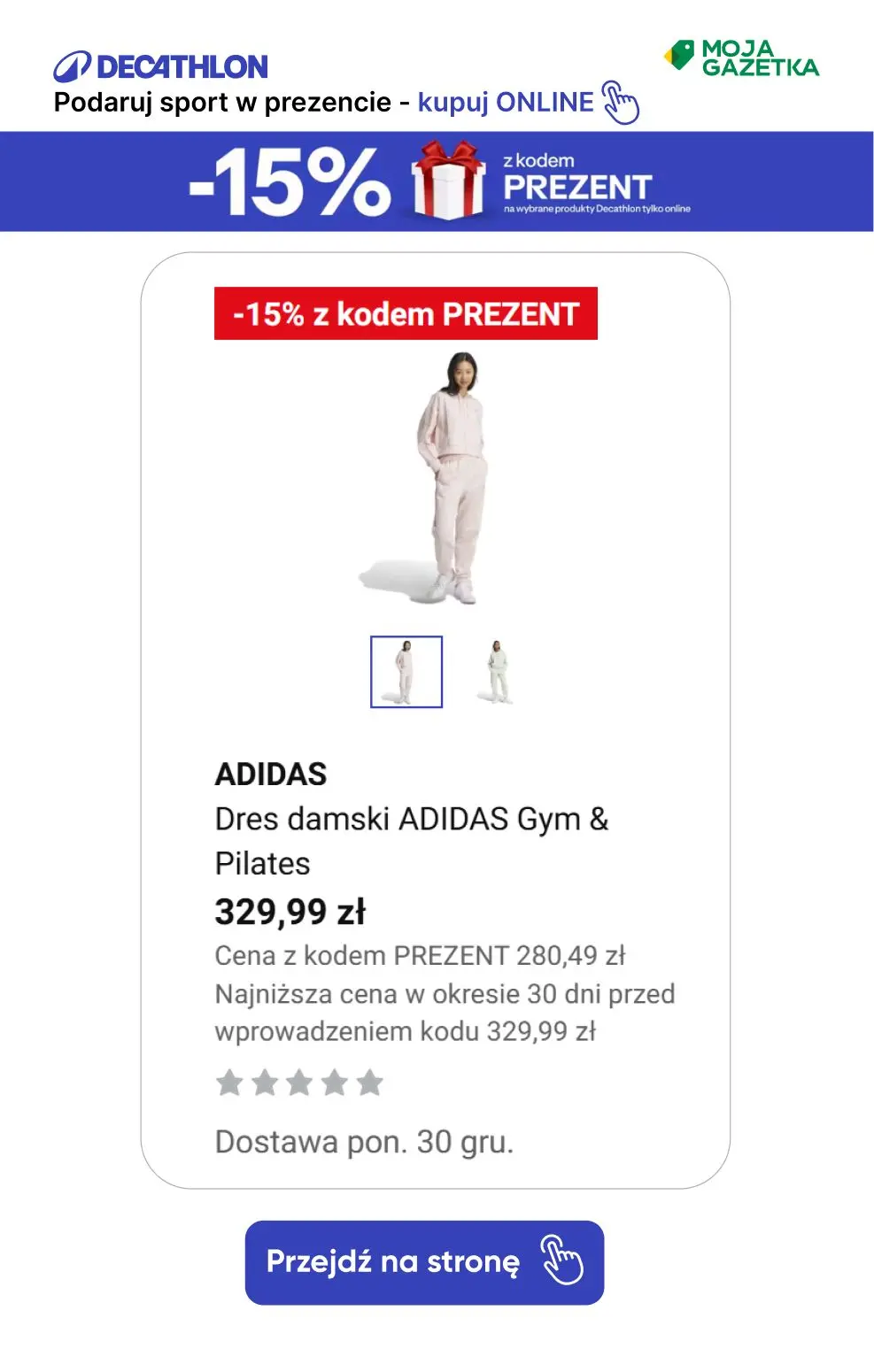 gazetka promocyjna Decathlon Podaruj sobie sport w prezencie ze ZNIŻKĄ 15%!!! - Strona 5