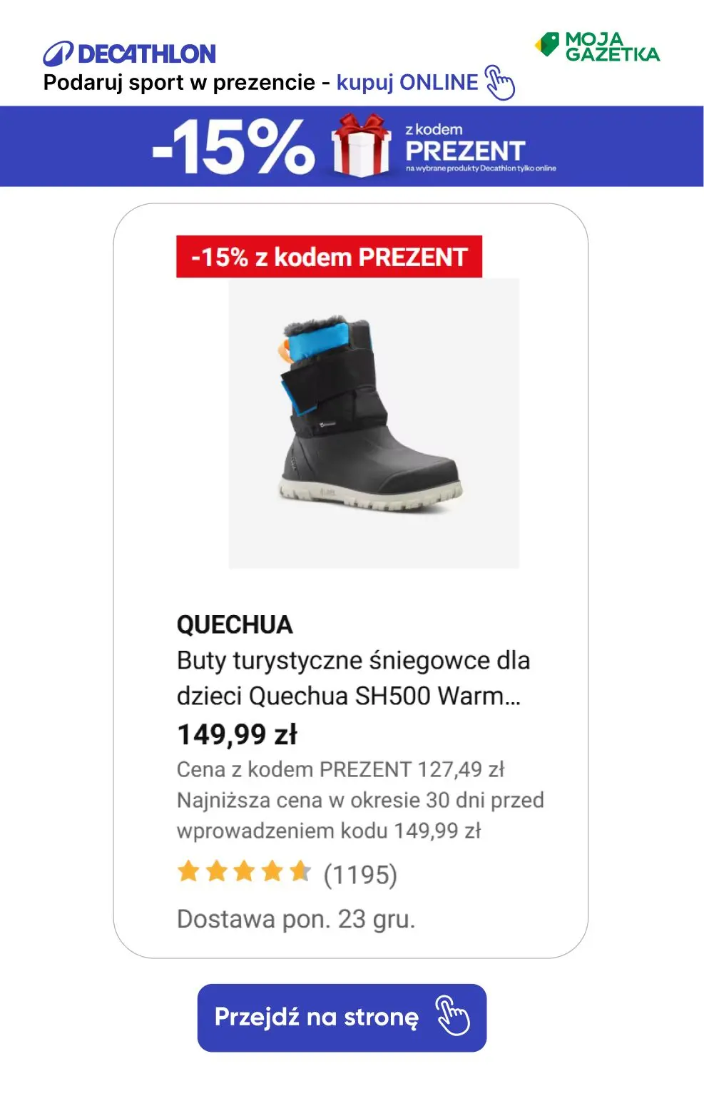 gazetka promocyjna Decathlon Podaruj sobie sport w prezencie ze ZNIŻKĄ 15%!!! - Strona 6