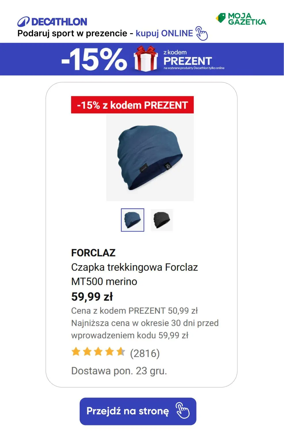 gazetka promocyjna Decathlon Podaruj sobie sport w prezencie ze ZNIŻKĄ 15%!!! - Strona 14