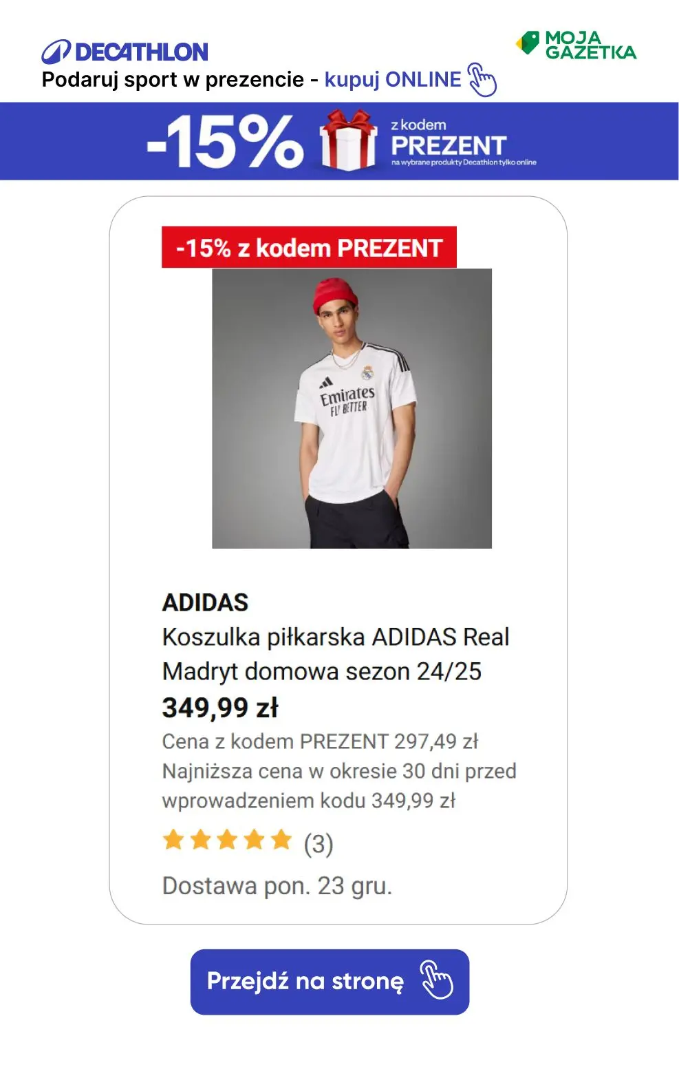 gazetka promocyjna Decathlon Podaruj sobie sport w prezencie ze ZNIŻKĄ 15%!!! - Strona 15