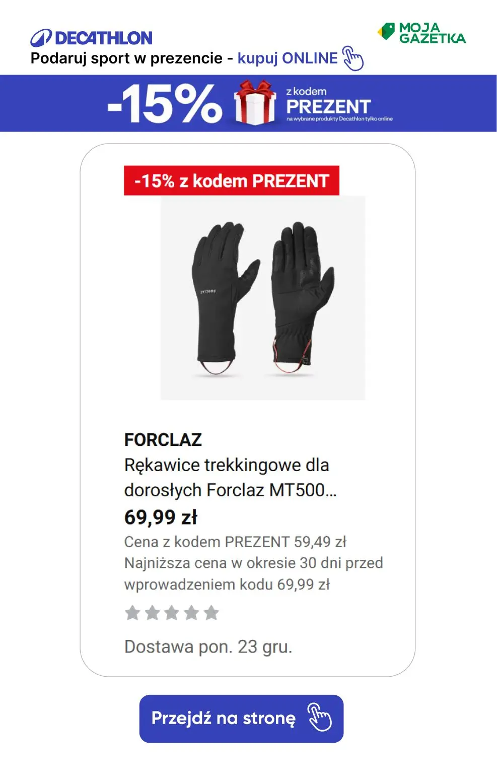 gazetka promocyjna Decathlon Podaruj sobie sport w prezencie ze ZNIŻKĄ 15%!!! - Strona 18