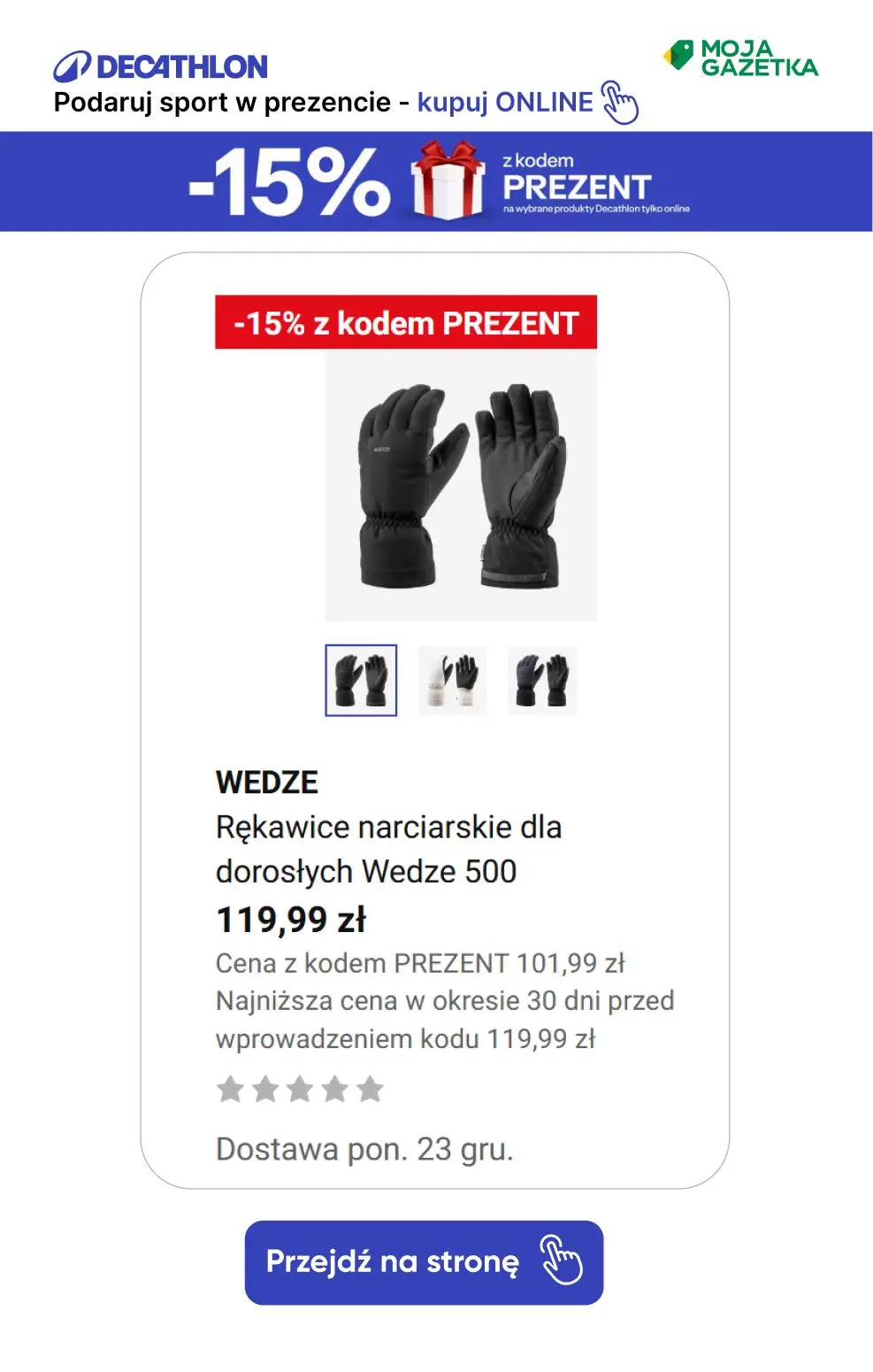 gazetka promocyjna Decathlon Podaruj sobie sport w prezencie ze ZNIŻKĄ 15%!!! - Strona 20