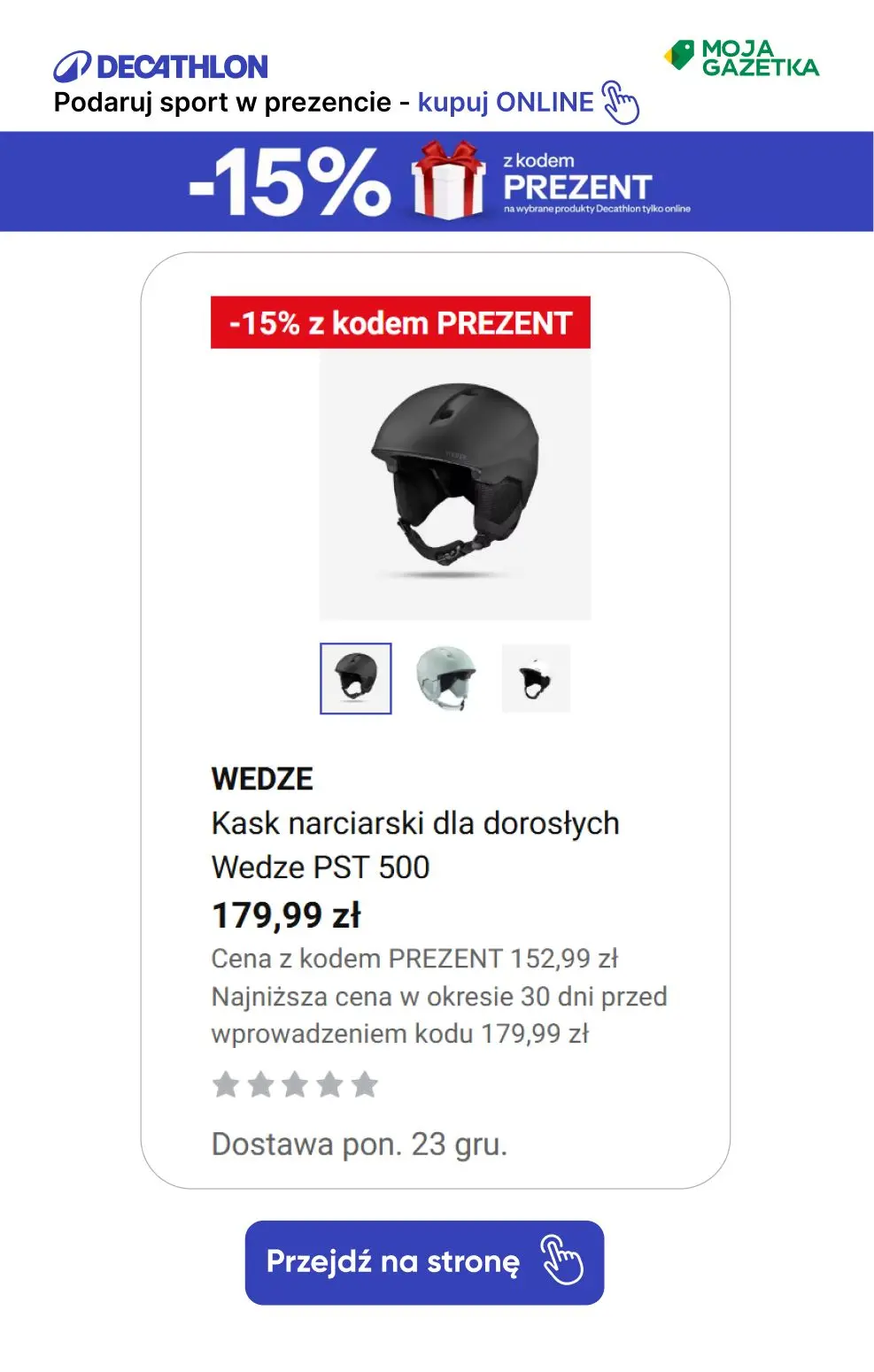 gazetka promocyjna Decathlon Podaruj sobie sport w prezencie ze ZNIŻKĄ 15%!!! - Strona 21