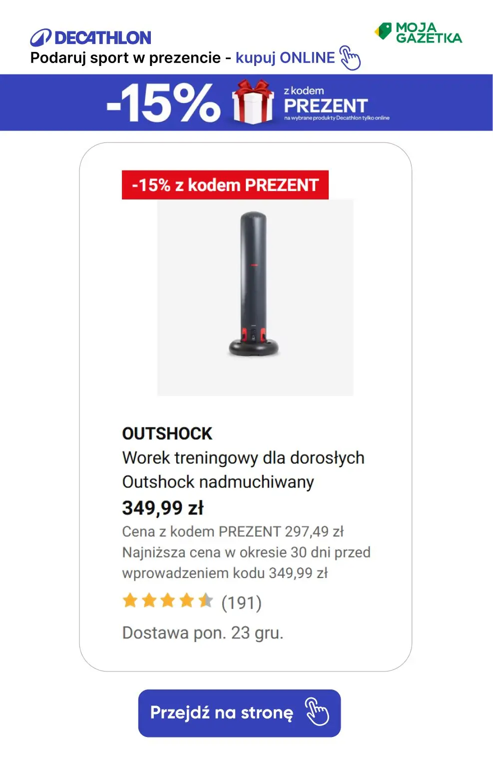 gazetka promocyjna Decathlon Podaruj sobie sport w prezencie ze ZNIŻKĄ 15%!!! - Strona 24