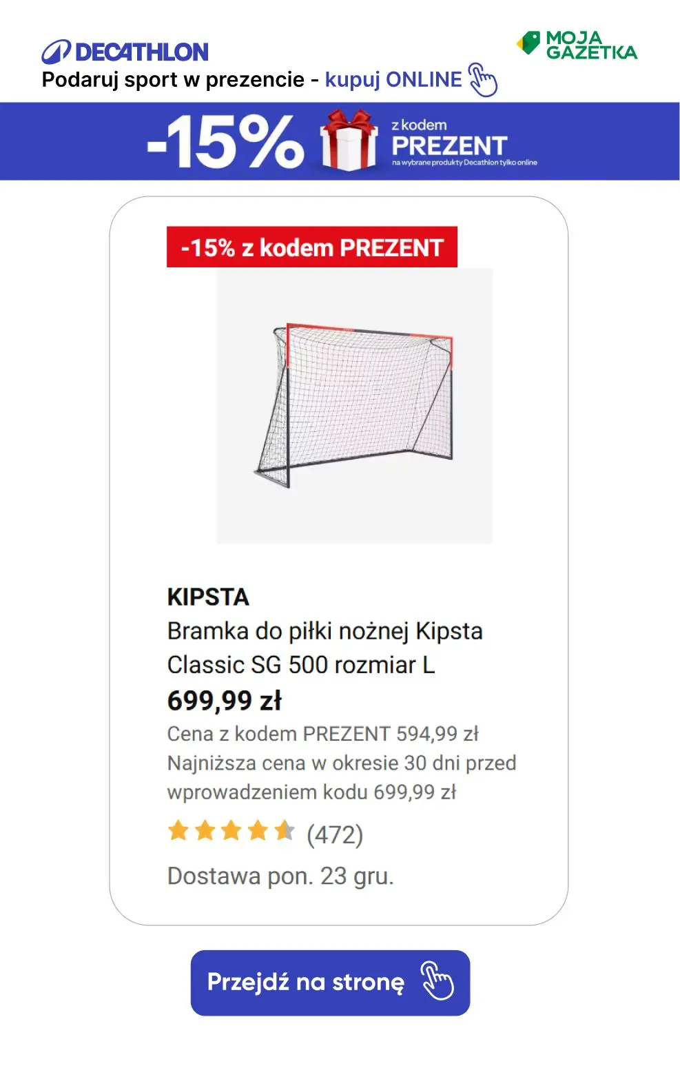 gazetka promocyjna Decathlon Podaruj sobie sport w prezencie ze ZNIŻKĄ 15%!!! - Strona 27