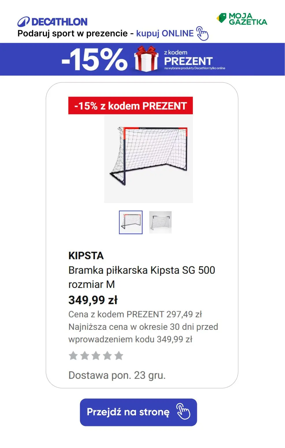 gazetka promocyjna Decathlon Podaruj sobie sport w prezencie ze ZNIŻKĄ 15%!!! - Strona 30