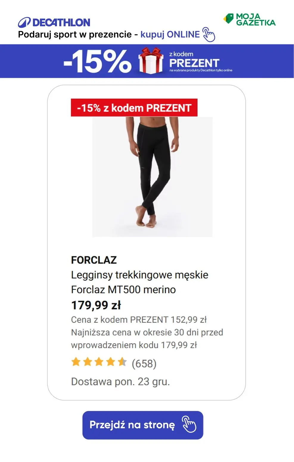 gazetka promocyjna Decathlon Podaruj sobie sport w prezencie ze ZNIŻKĄ 15%!!! - Strona 33