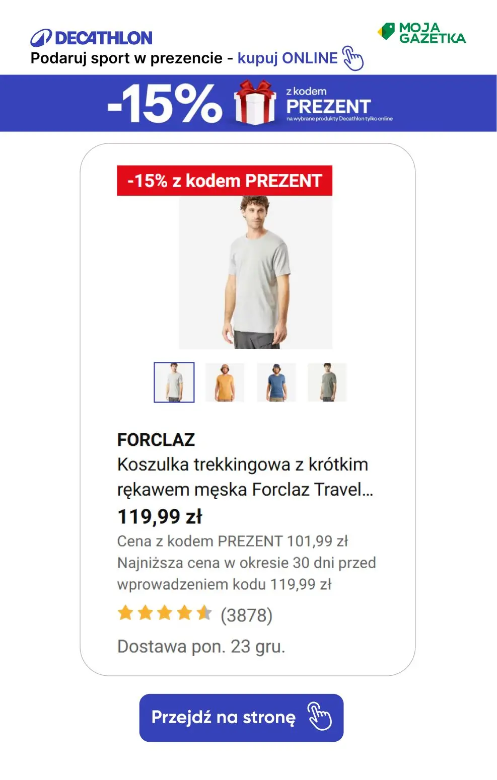 gazetka promocyjna Decathlon Podaruj sobie sport w prezencie ze ZNIŻKĄ 15%!!! - Strona 42