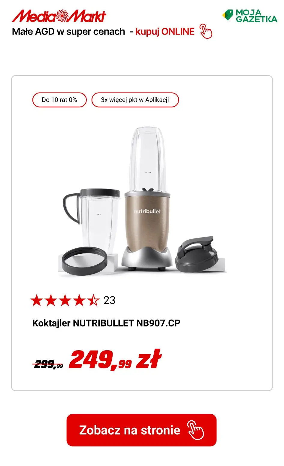 gazetka promocyjna Media Markt Małe AGD do 50 rat ZERO% i pół roku nie płacisz! - Strona 3