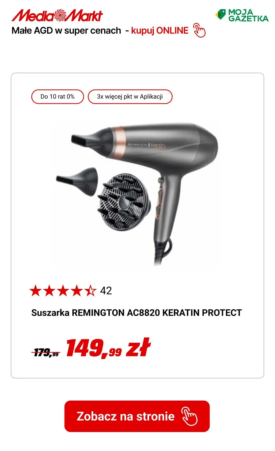 gazetka promocyjna Media Markt Małe AGD do 50 rat ZERO% i pół roku nie płacisz! - Strona 25