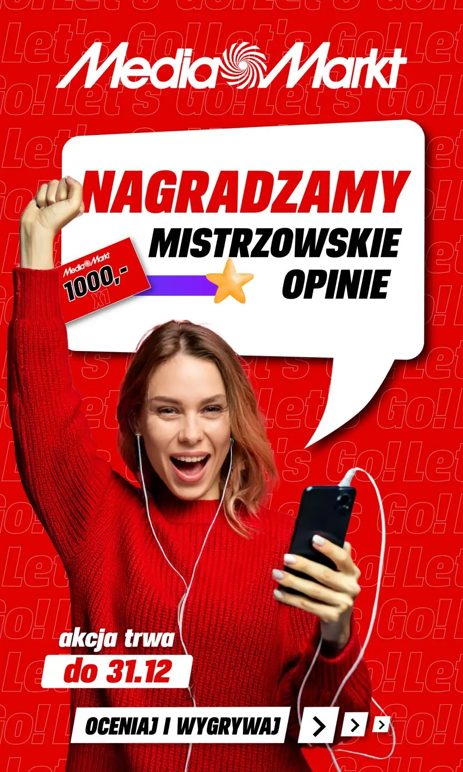 gazetka promocyjna Media Markt Konkurs! Nagradzamy mistrzowskie opinie!! - Strona 1