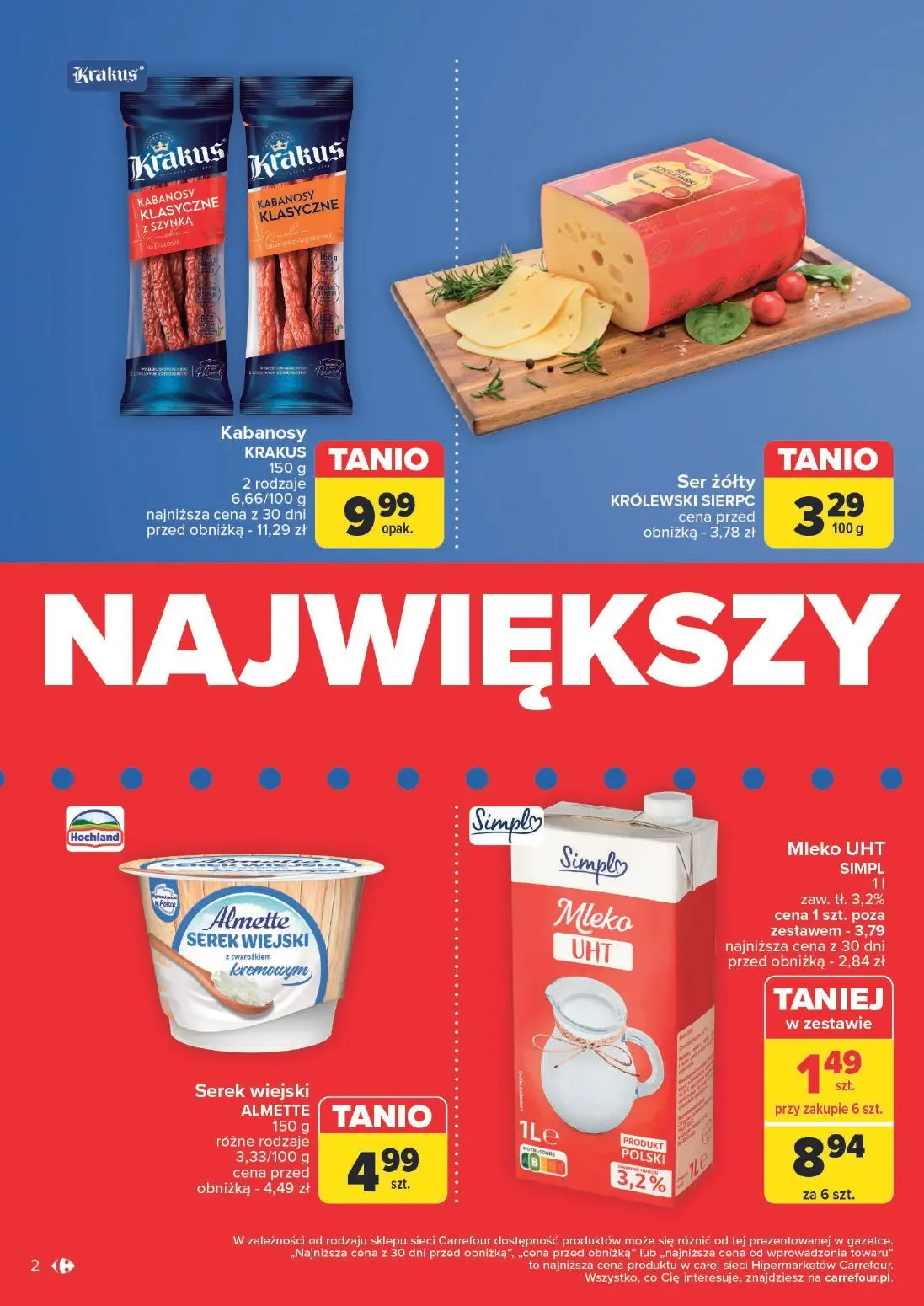 gazetka promocyjna Carrefour Największy wybór, superceny - Strona 2