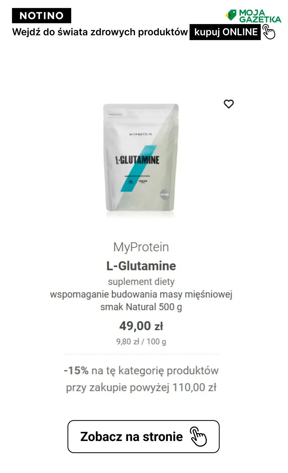 gazetka promocyjna Notino Postanowienia, które zrealizujesz! ZNIŻKA -15% na produkty ze świata zdrowia!! - Strona 8