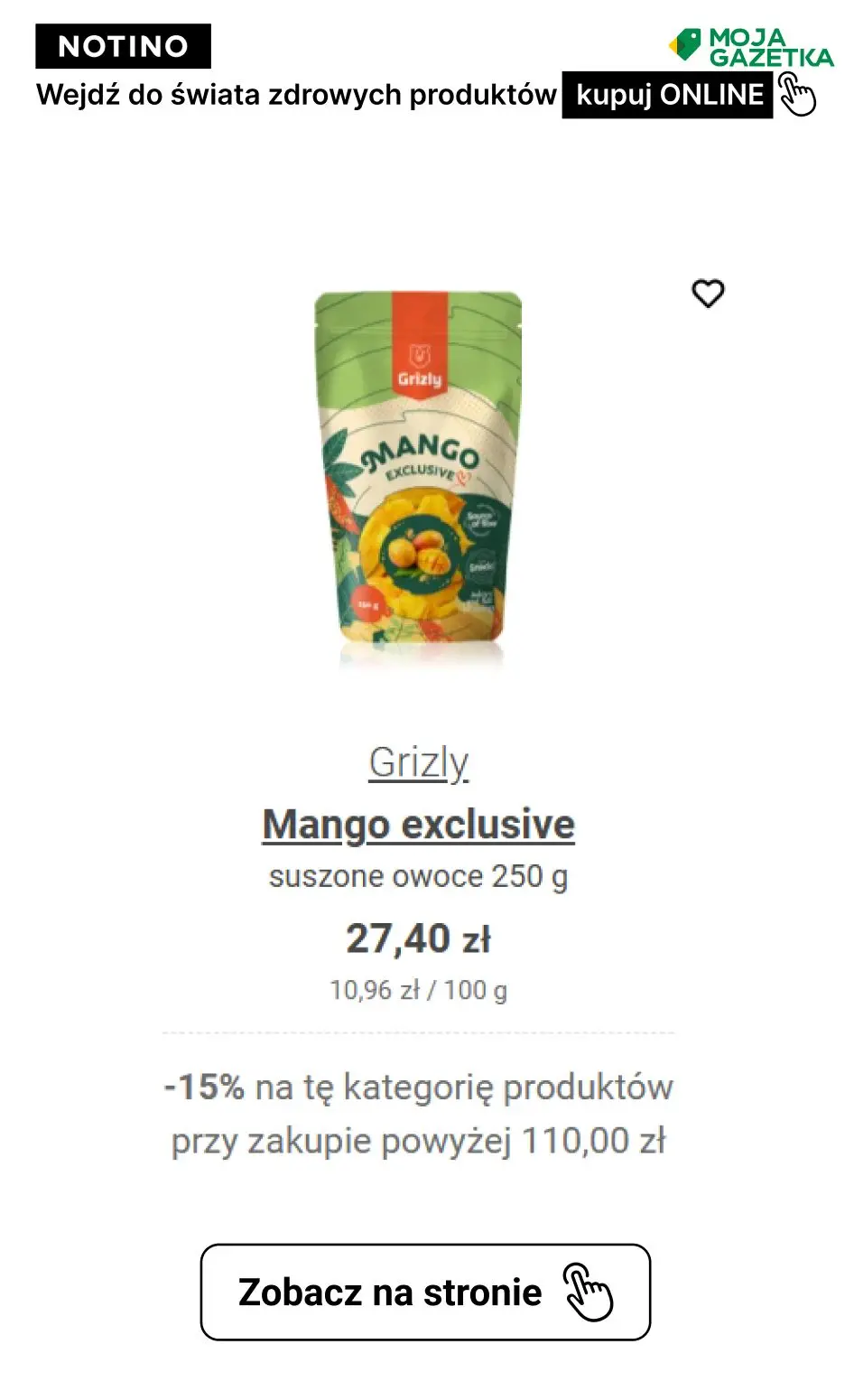 gazetka promocyjna Notino Postanowienia, które zrealizujesz! ZNIŻKA -15% na produkty ze świata zdrowia!! - Strona 9