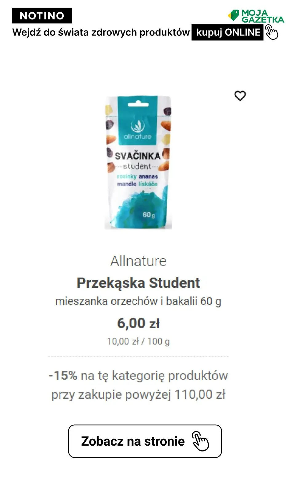 gazetka promocyjna Notino Postanowienia, które zrealizujesz! ZNIŻKA -15% na produkty ze świata zdrowia!! - Strona 12