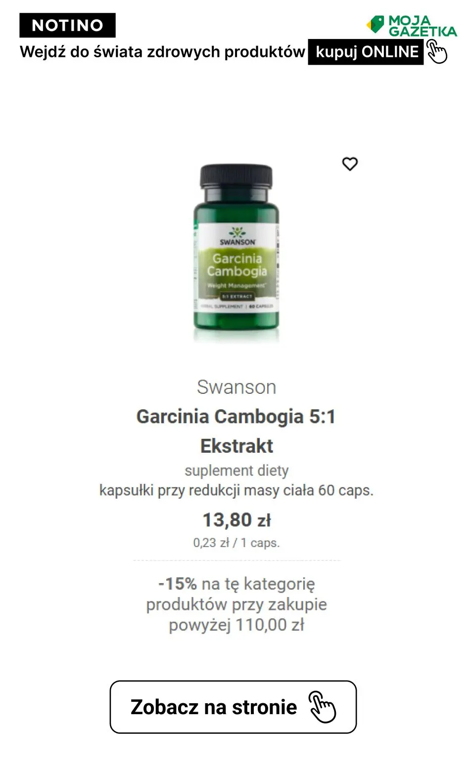 gazetka promocyjna Notino Postanowienia, które zrealizujesz! ZNIŻKA -15% na produkty ze świata zdrowia!! - Strona 33