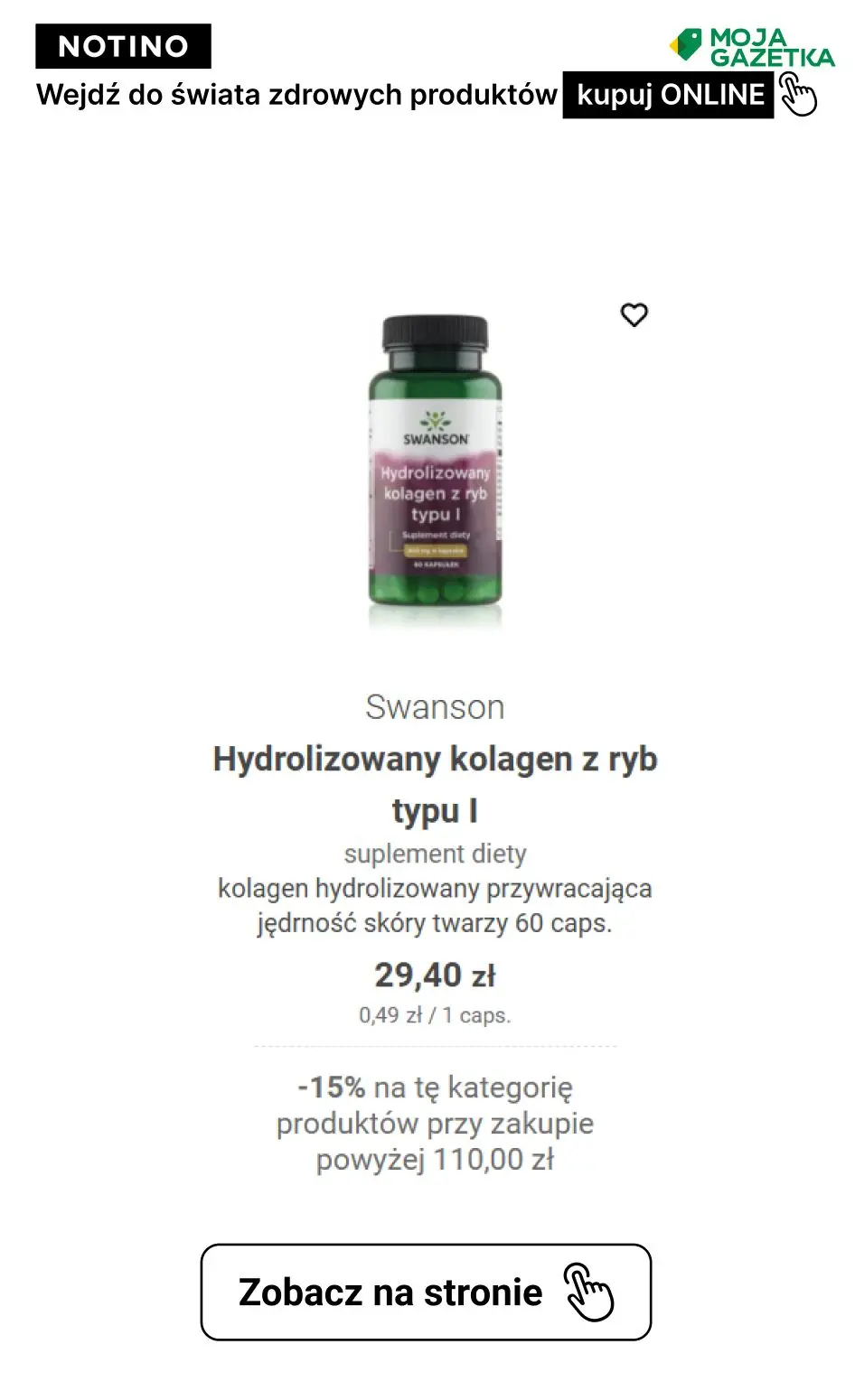 gazetka promocyjna Notino Postanowienia, które zrealizujesz! ZNIŻKA -15% na produkty ze świata zdrowia!! - Strona 35