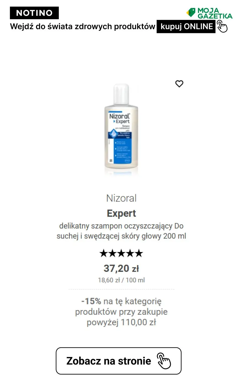 gazetka promocyjna Notino Postanowienia, które zrealizujesz! ZNIŻKA -15% na produkty ze świata zdrowia!! - Strona 39