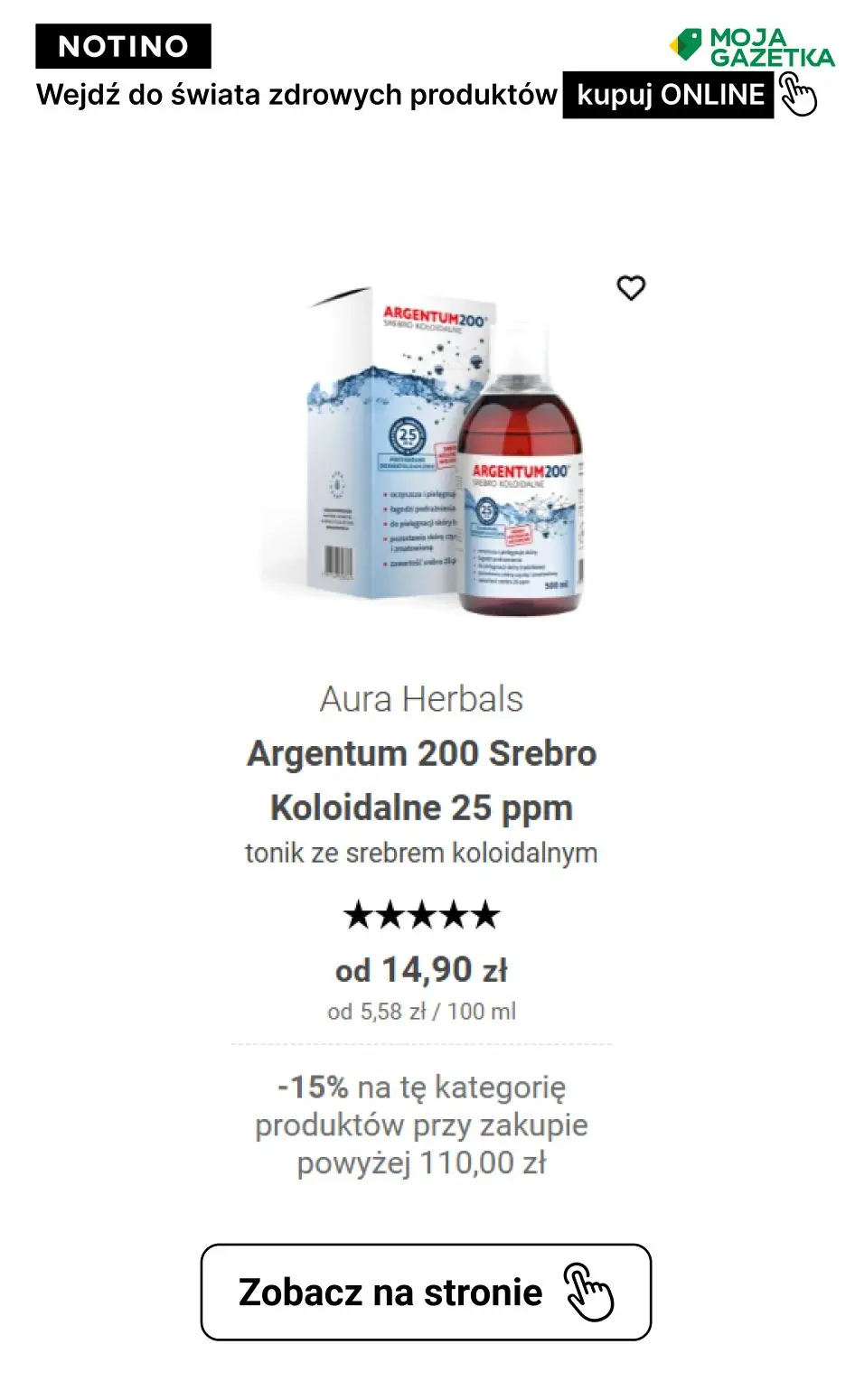 gazetka promocyjna Notino Postanowienia, które zrealizujesz! ZNIŻKA -15% na produkty ze świata zdrowia!! - Strona 42