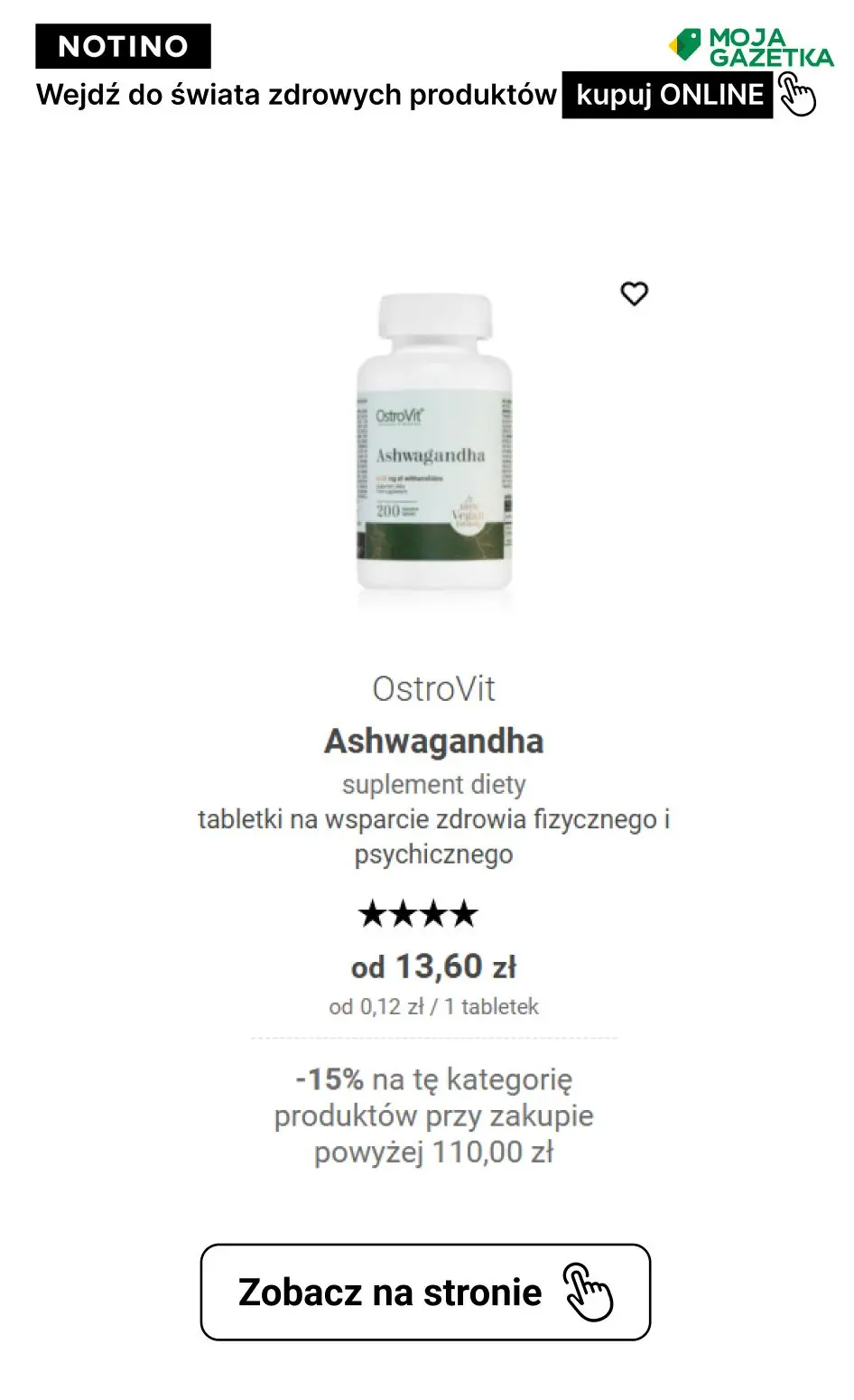 gazetka promocyjna Notino Postanowienia, które zrealizujesz! ZNIŻKA -15% na produkty ze świata zdrowia!! - Strona 43