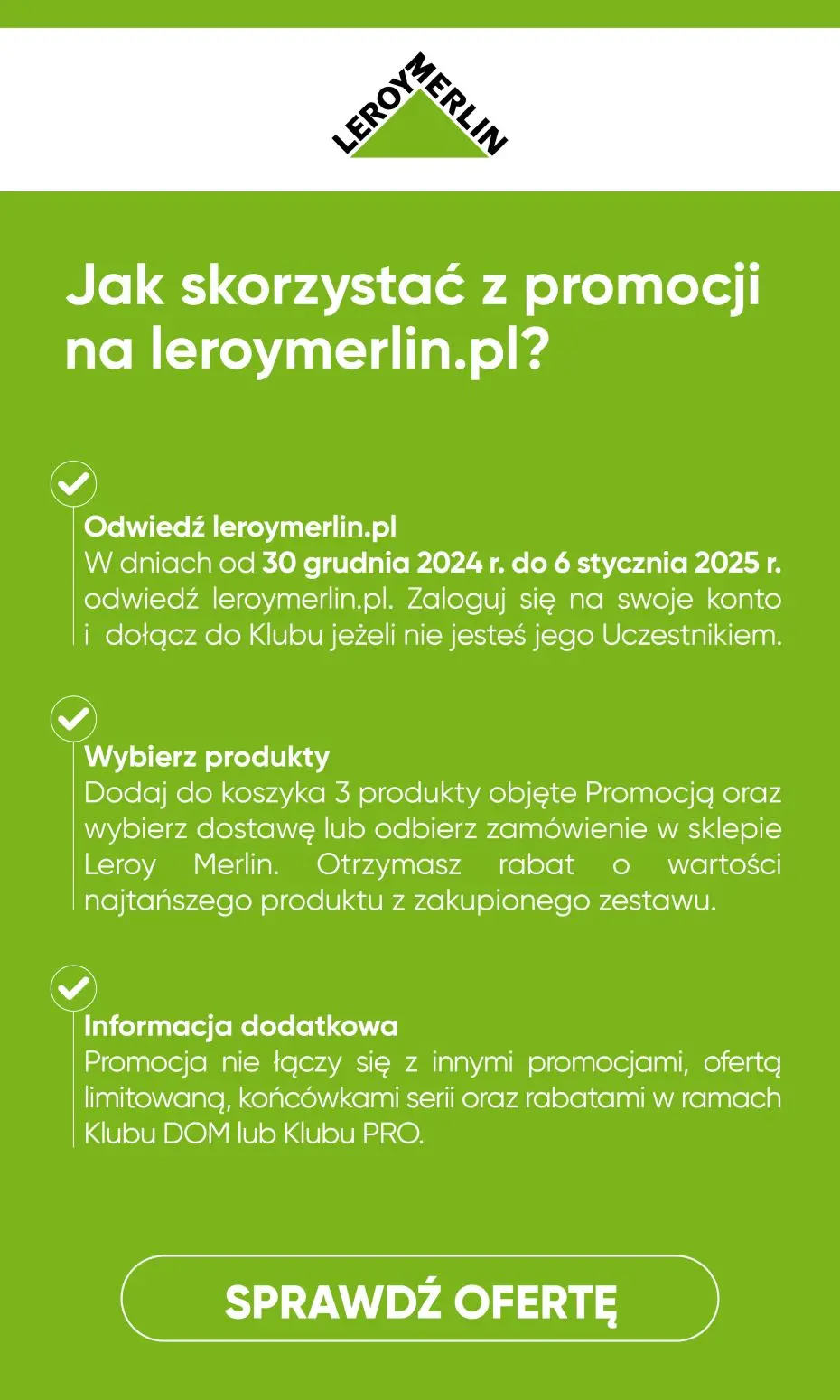 gazetka promocyjna Leroy Merlin Kup 3 za 2! Kup 3 produkty objęte Promocją a otrzymasz rabat na najtańszy produkt. - Strona 2