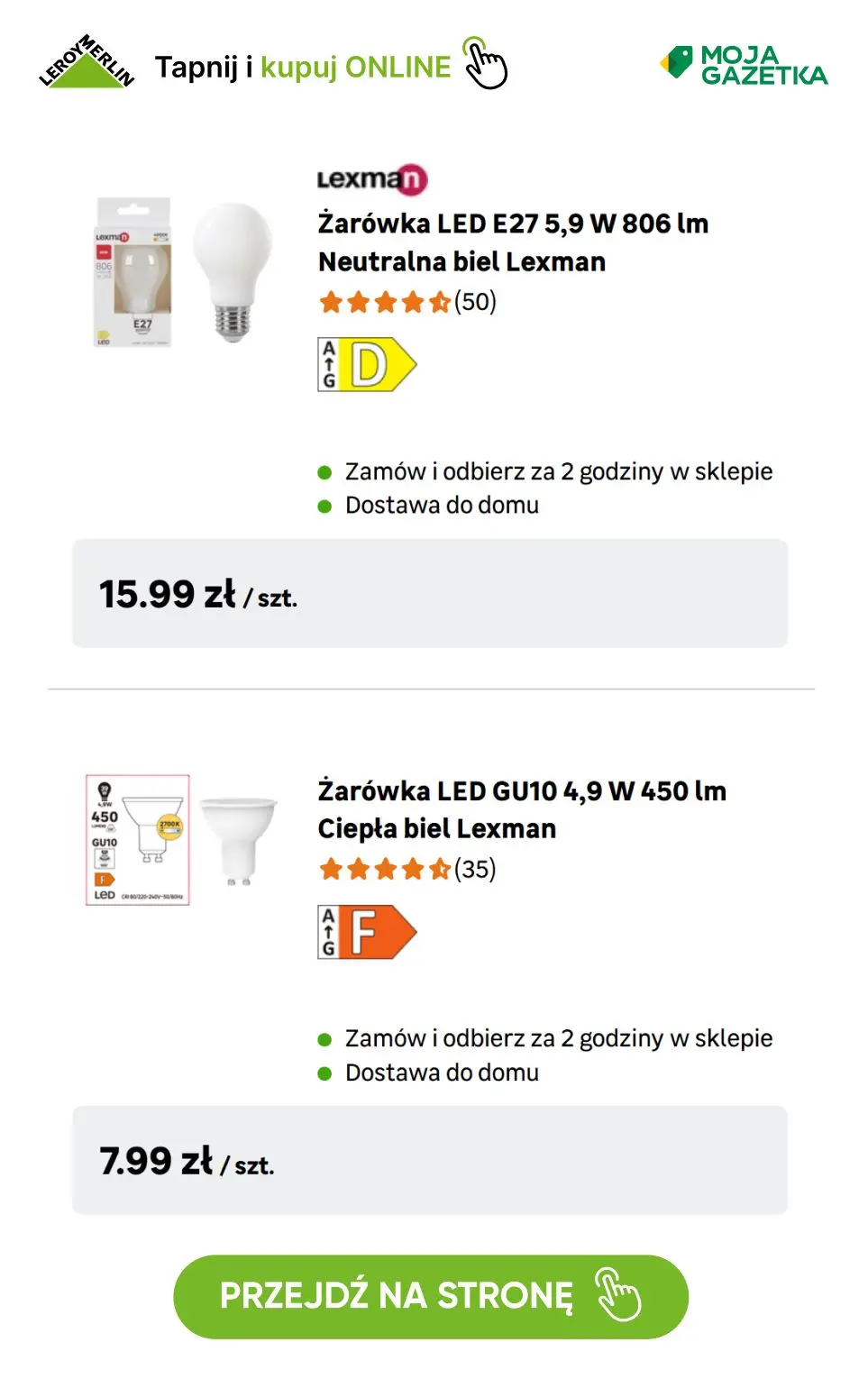 gazetka promocyjna Leroy Merlin Kup 3 za 2! Kup 3 produkty objęte Promocją a otrzymasz rabat na najtańszy produkt. - Strona 30