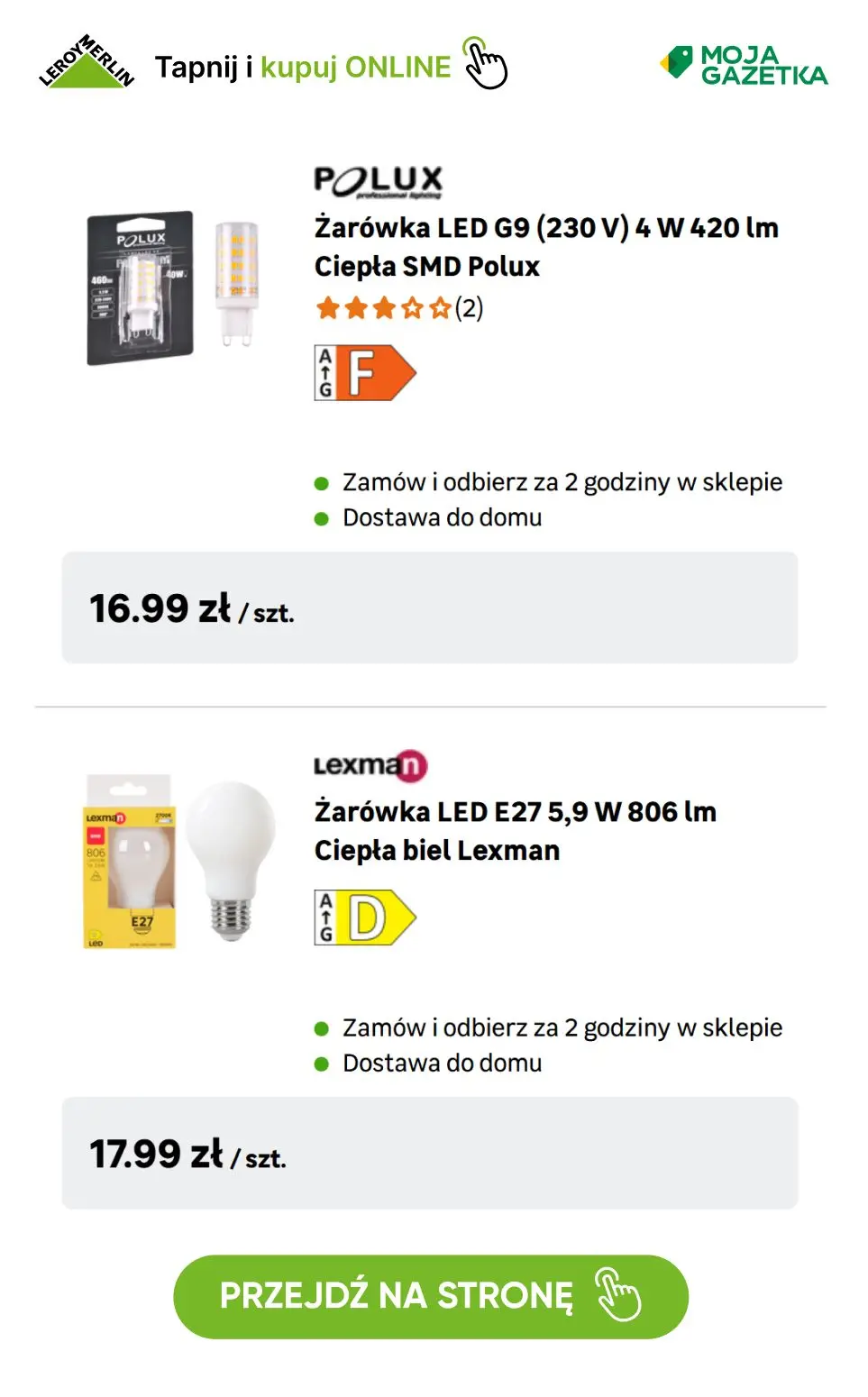 gazetka promocyjna Leroy Merlin Kup 3 za 2! Kup 3 produkty objęte Promocją a otrzymasz rabat na najtańszy produkt. - Strona 33