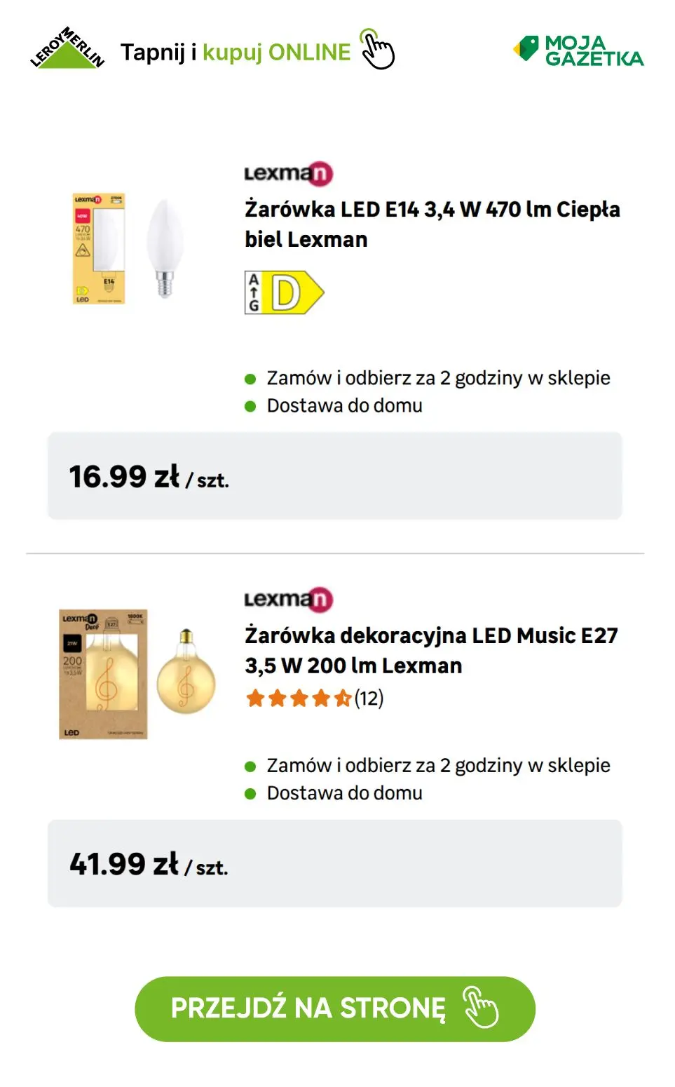 gazetka promocyjna Leroy Merlin Kup 3 za 2! Kup 3 produkty objęte Promocją a otrzymasz rabat na najtańszy produkt. - Strona 46