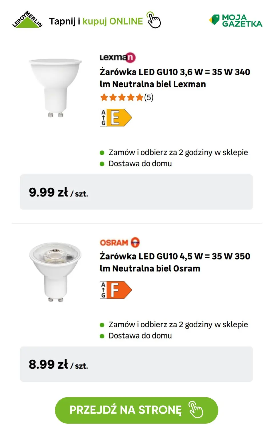 gazetka promocyjna Leroy Merlin Kup 3 za 2! Kup 3 produkty objęte Promocją a otrzymasz rabat na najtańszy produkt. - Strona 48