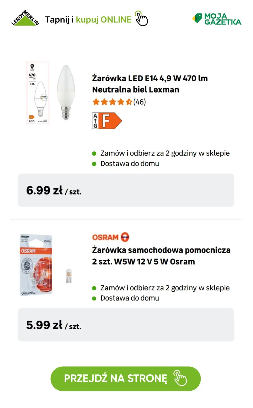 gazetka promocyjna Leroy Merlin Kup 3 za 2! Kup 3 produkty objęte Promocją a otrzymasz rabat na najtańszy produkt. - Strona 49