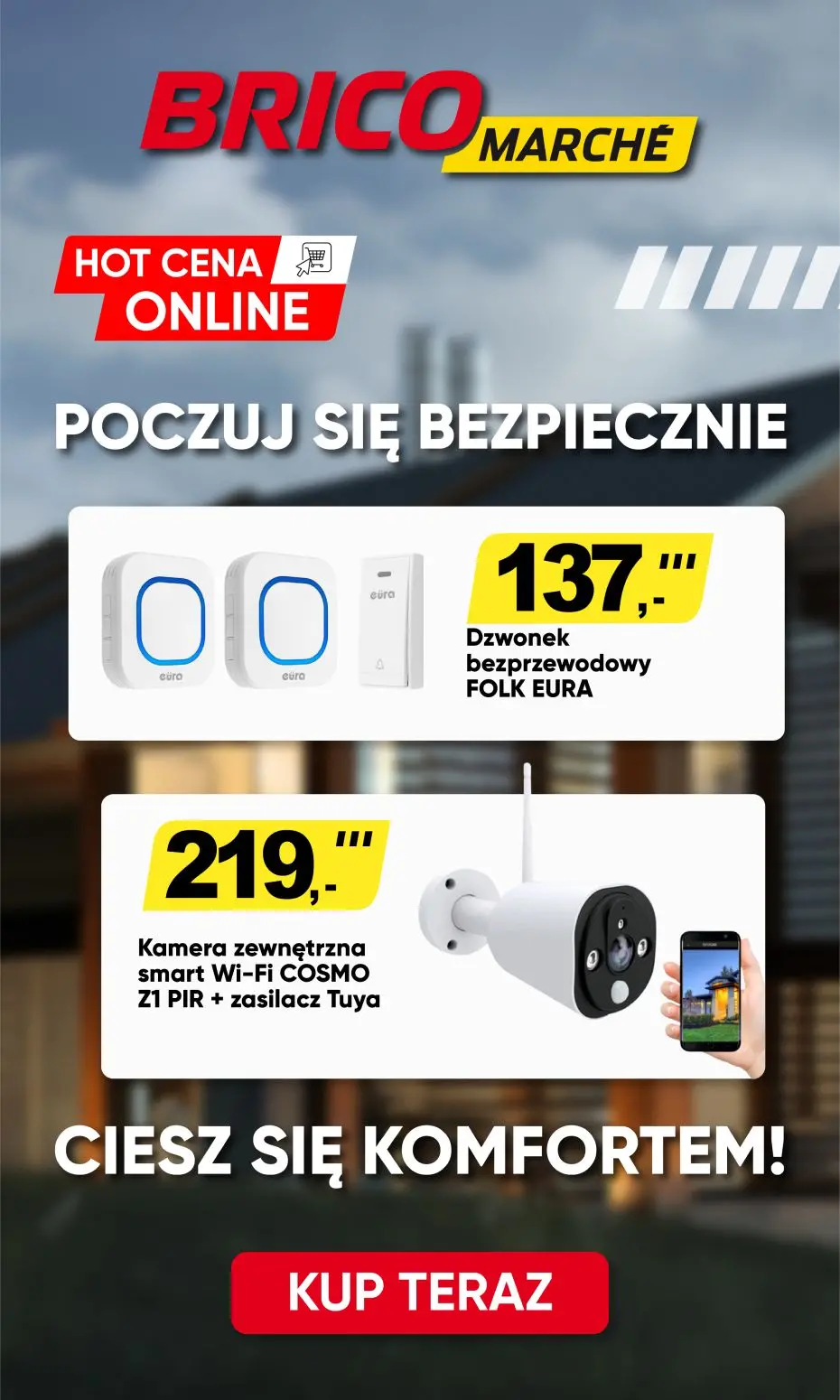 gazetka promocyjna BRICOMARCHE Poczuj się bezpiecznie! Kupuj online w SUPER cenach! - Strona 1